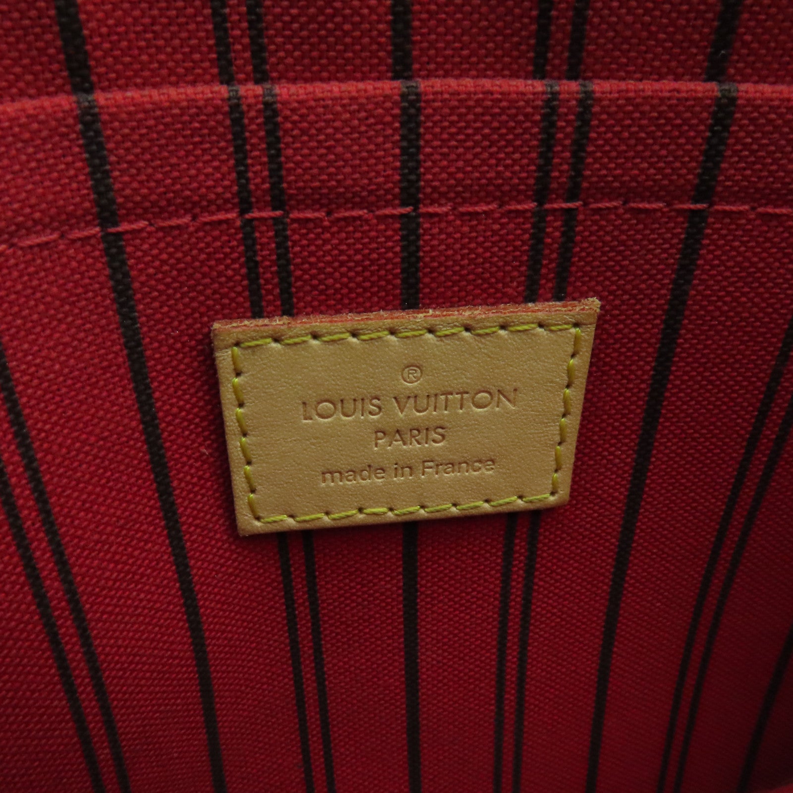 LOUIS VUITTON Monogram Neverfull MM金扣肩背袋啡色