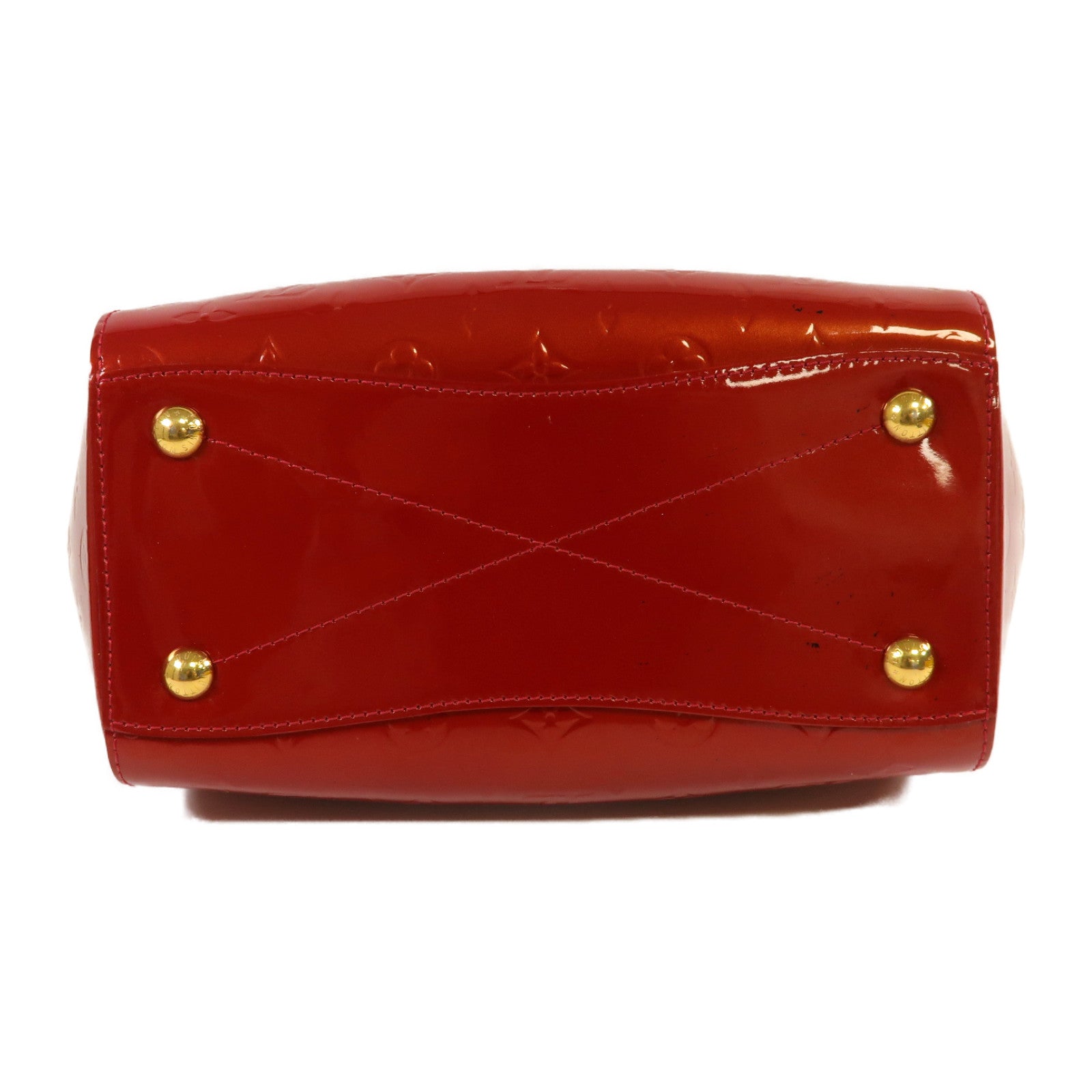 LOUIS VUITTON **【激減優惠】Monogram Vernis Montana金扣手挽袋紅色