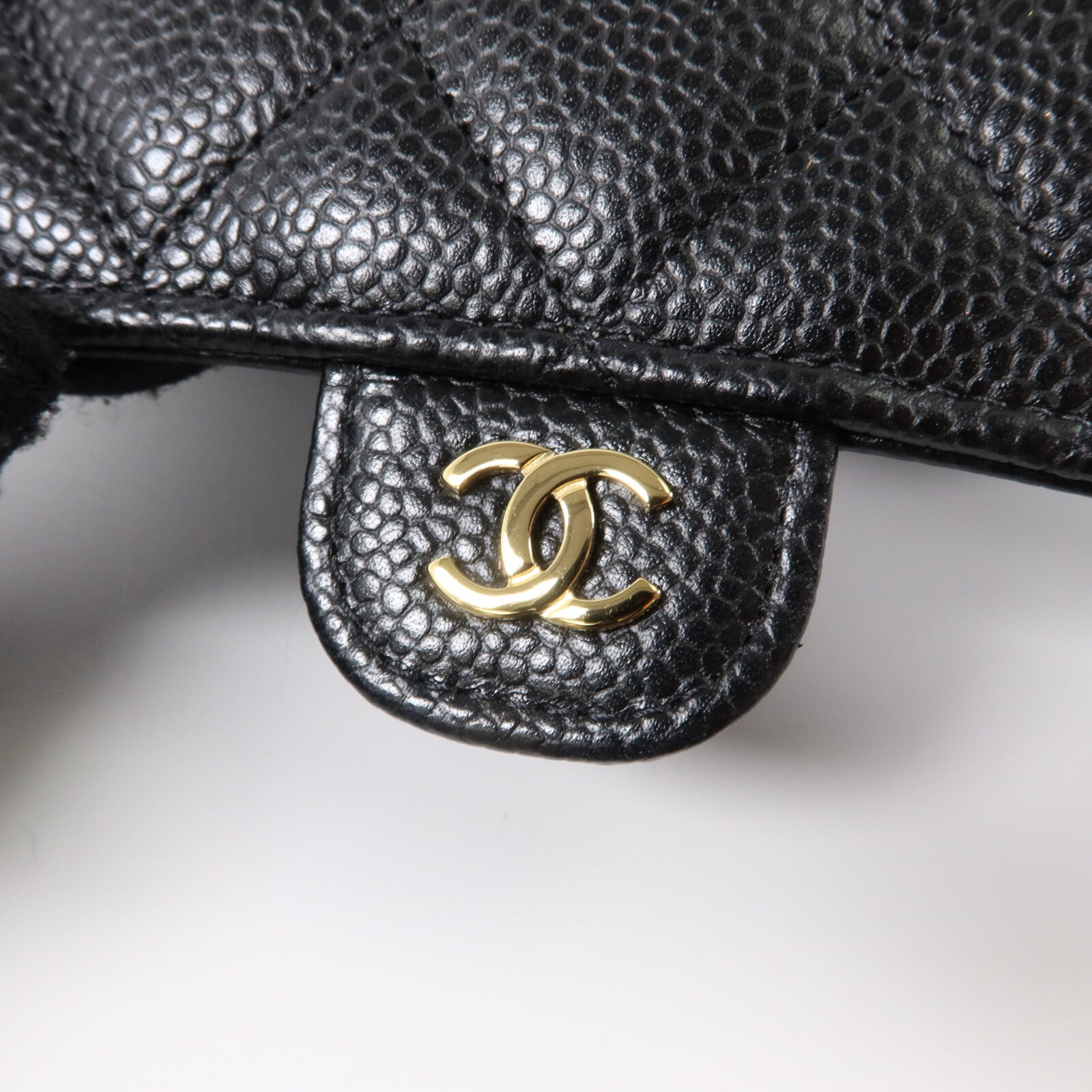 CHANEL 牛皮皮革Classic Flap Long Wallet金扣長錢包