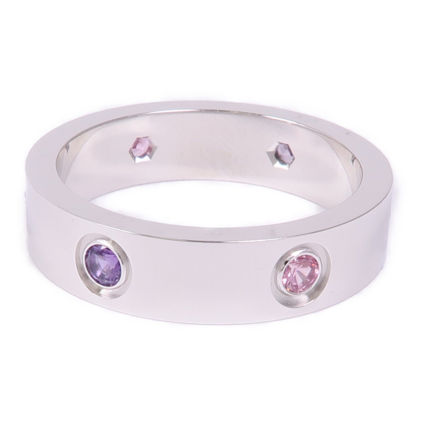 CARTIER 18K白金Love Ring戒指US#9.75/Cartier#62
