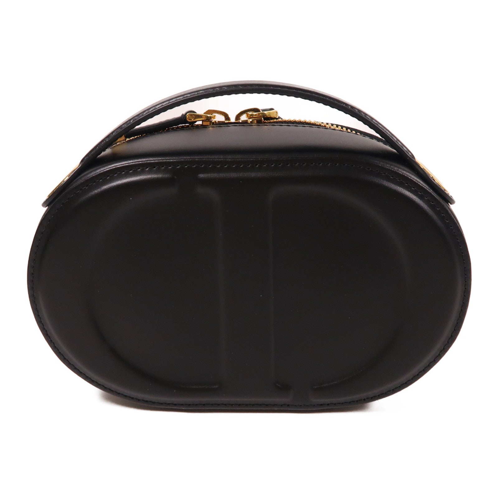 Dior 牛皮皮革CD Signature Shoulder金扣手挽肩背兩用袋