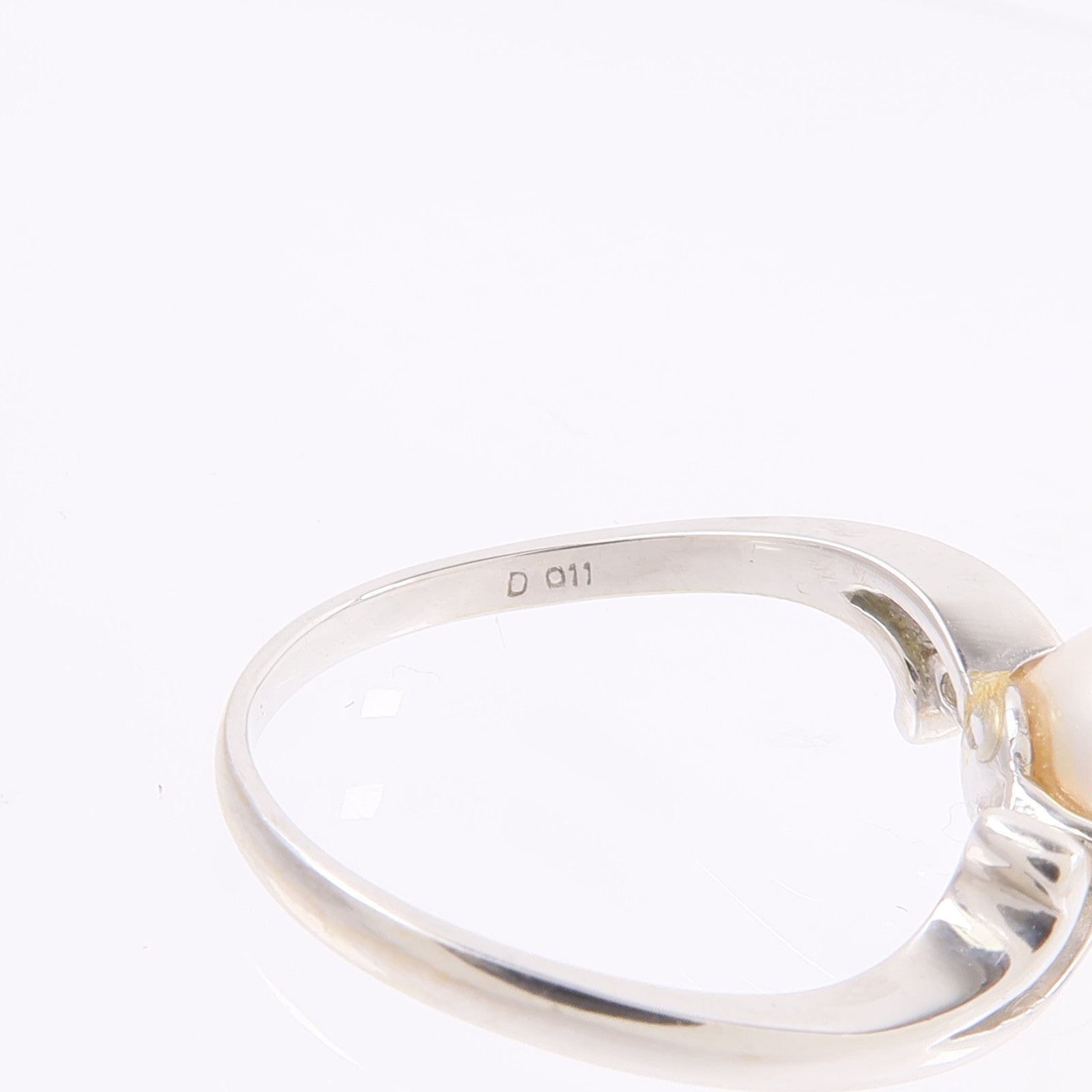 JEWELRY 18K白金Pearl Diamond Ring珍珠/鑽石戒指