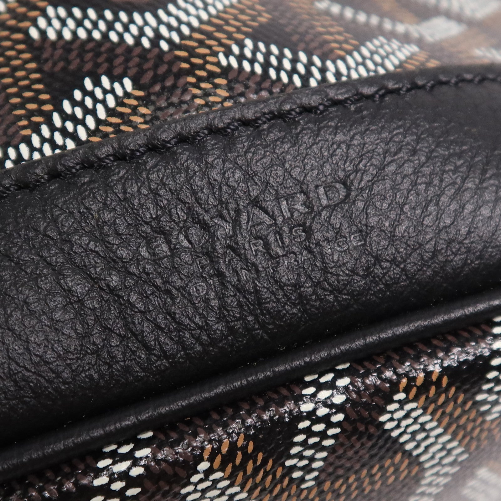 GOYARD 塗層帆布Petit Flot Bucket銀扣肩背袋