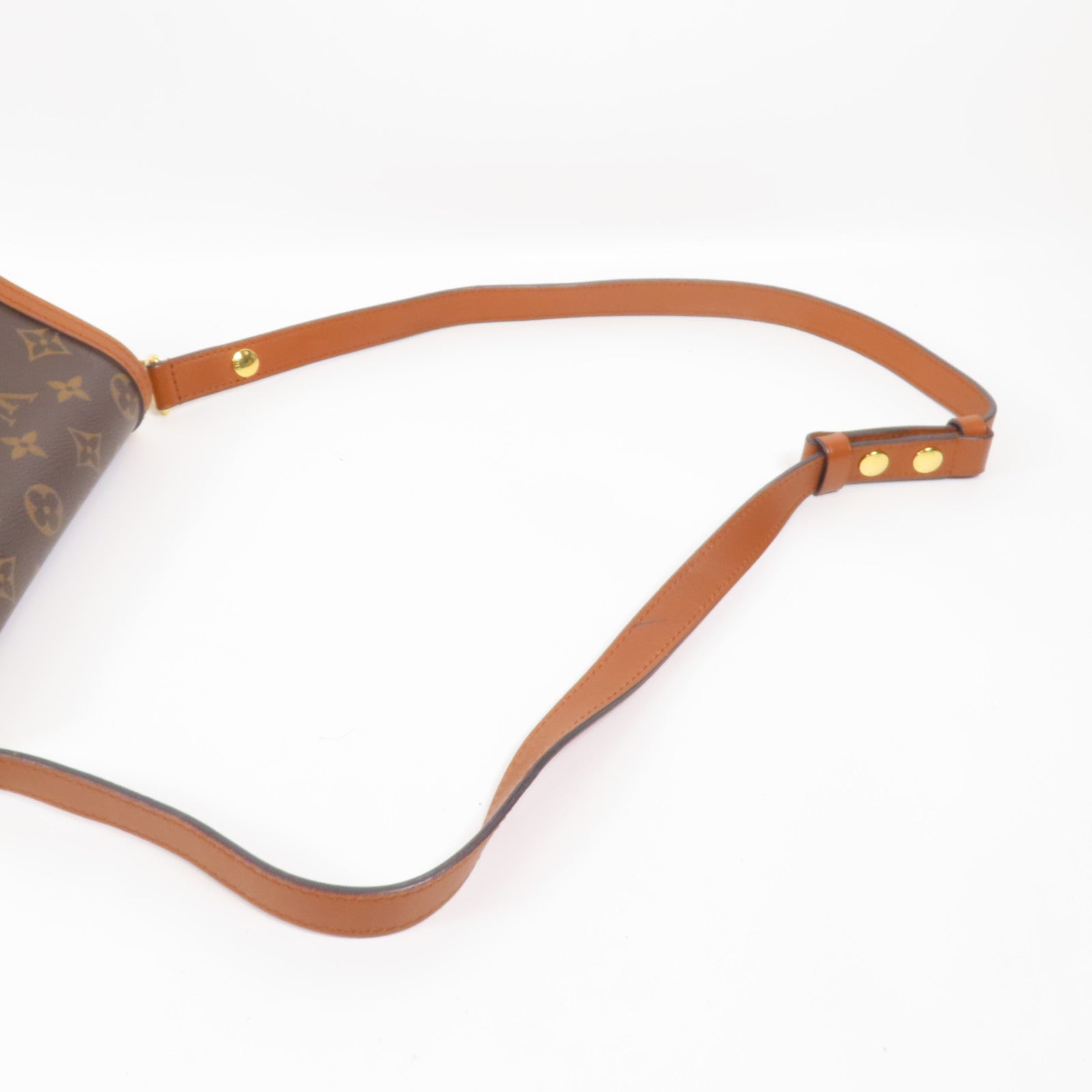 LOUIS VUITTON Monogram Reverse Mini Dauphine肩背袋棕色