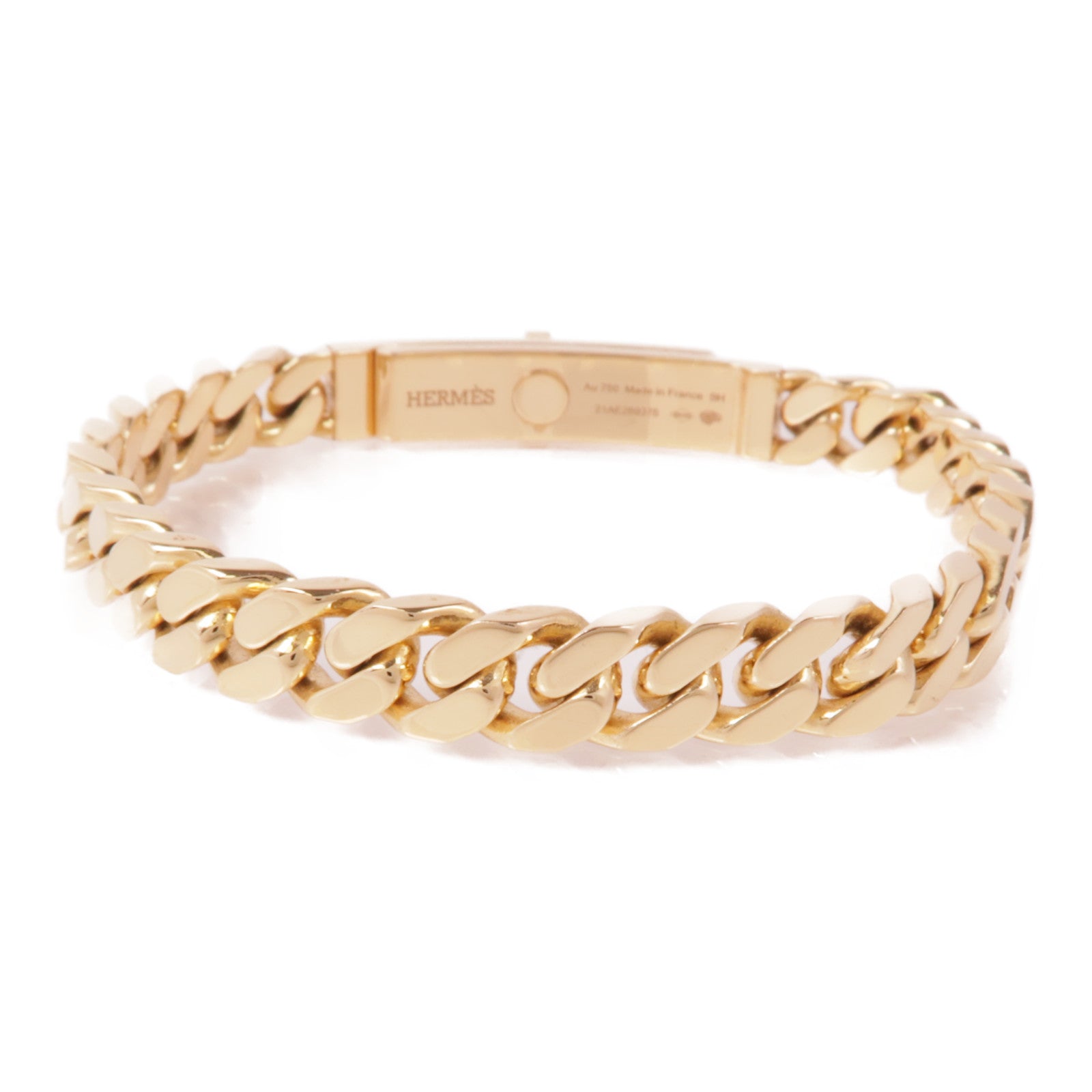 HERMES【激減優惠】 18K玫瑰金Kelly Gourmette鑽石手鐲