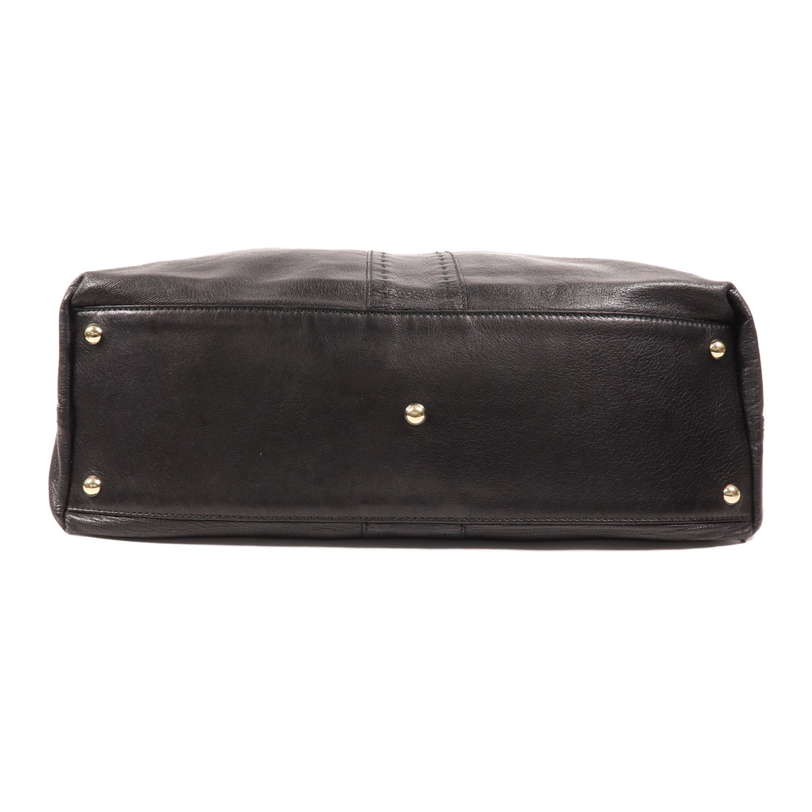 SAINT LAURENT 牛皮皮革Tote Bag金扣肩背袋