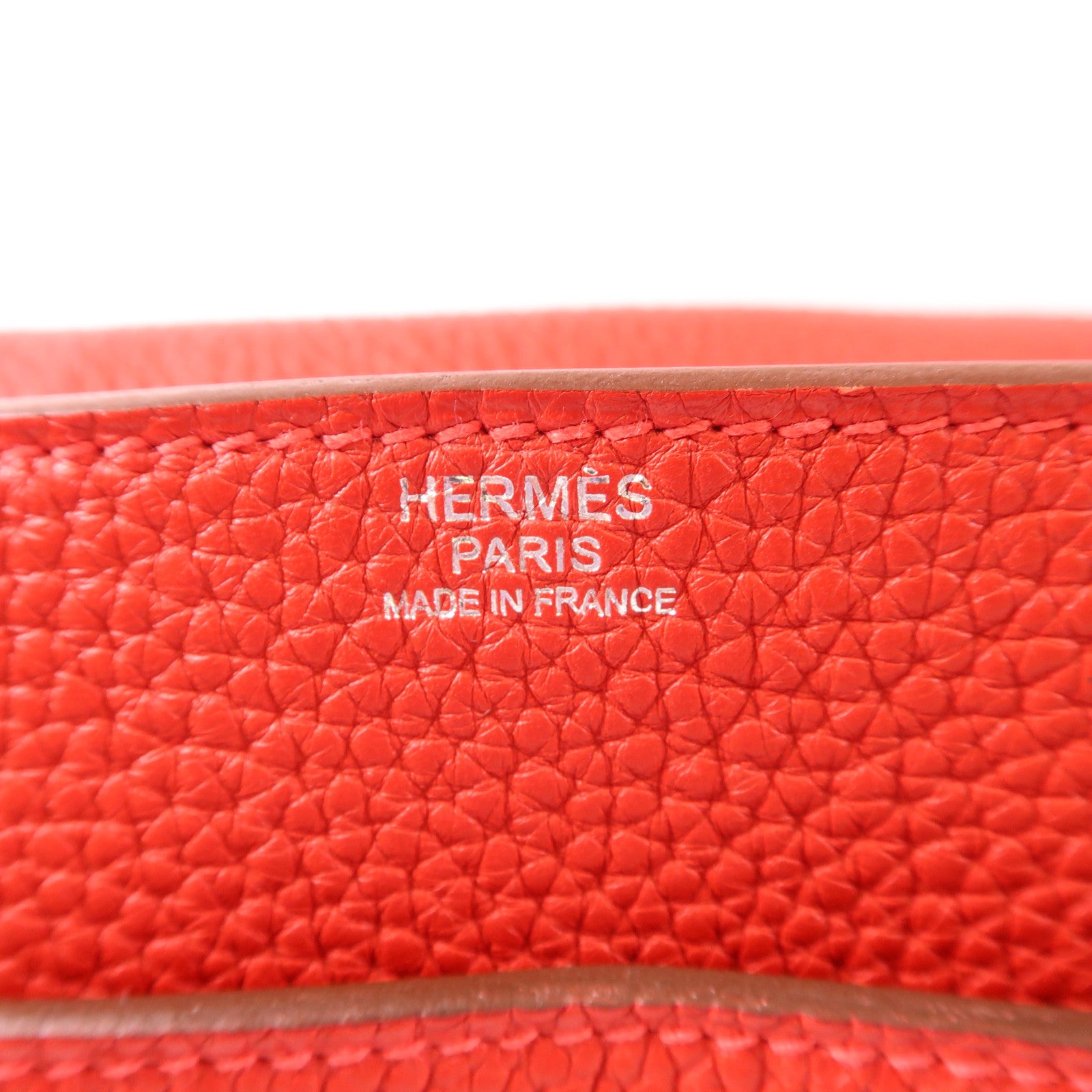 HERMES 【激減優惠】Clemence皮革Steve 35 Messenger Bag銀扣肩背袋