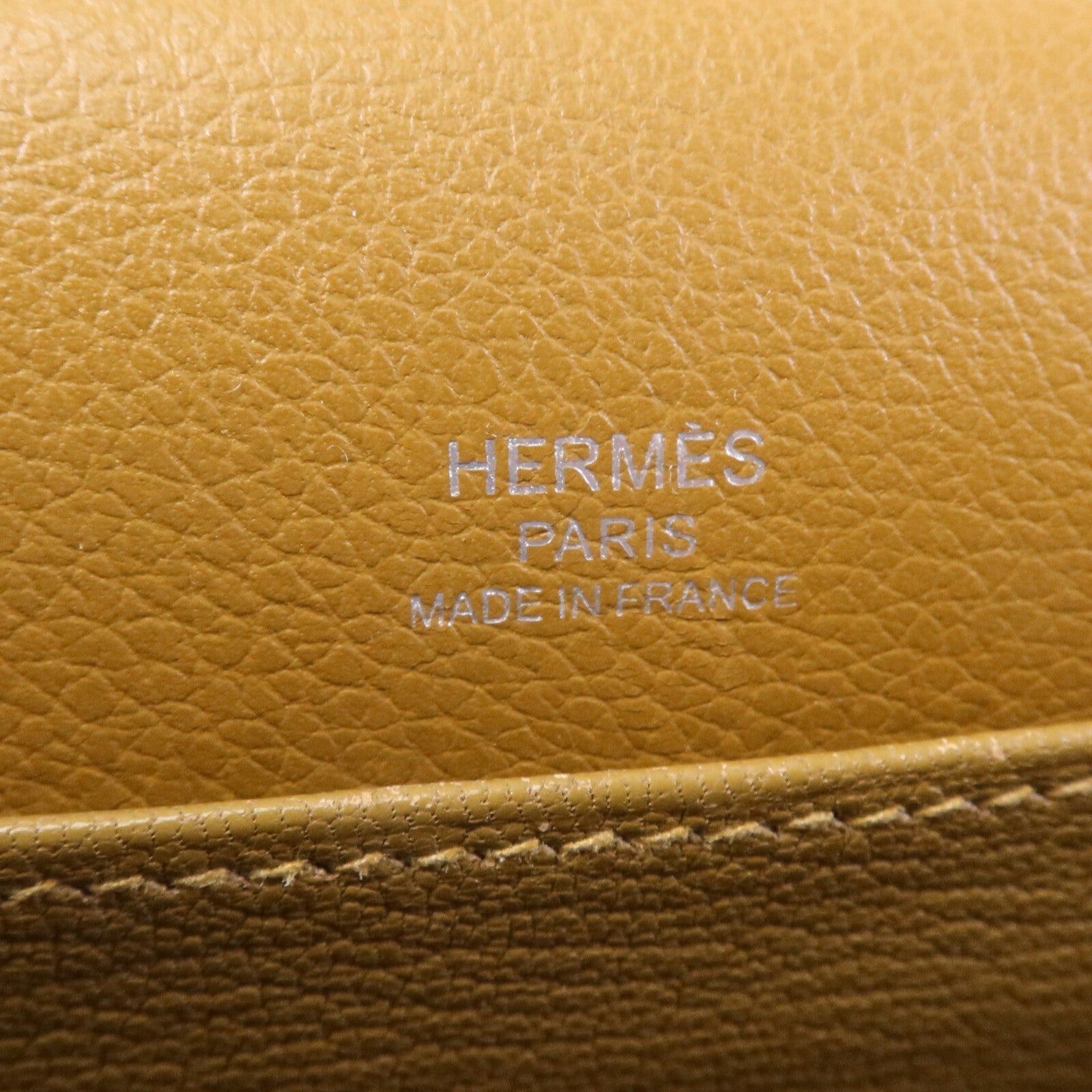 HERMES Evercolor皮革Roulis Mini銀扣肩背袋Alezan
