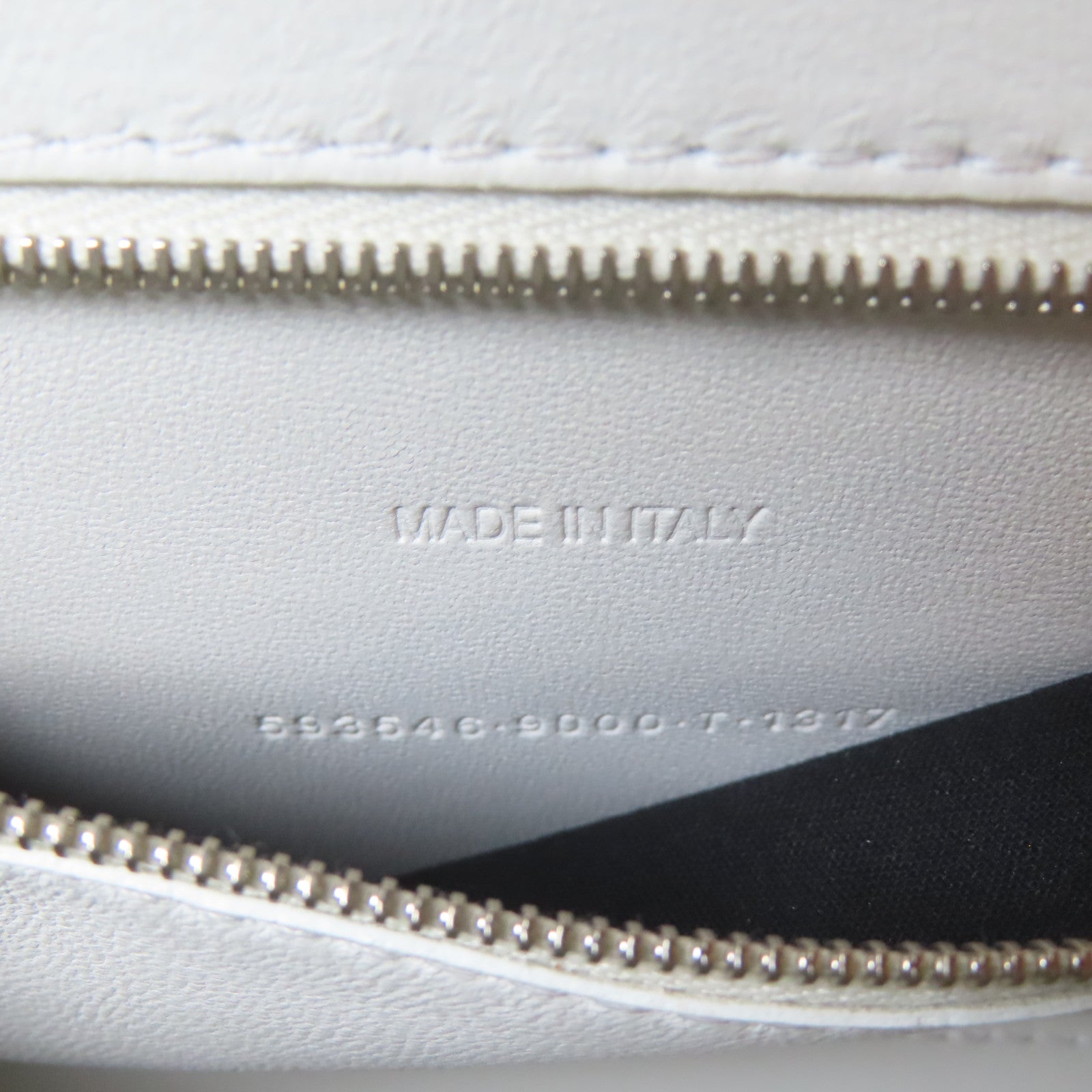 BALENCIAGA 牛皮皮革Hourglass銀扣手挽肩背兩用袋白色