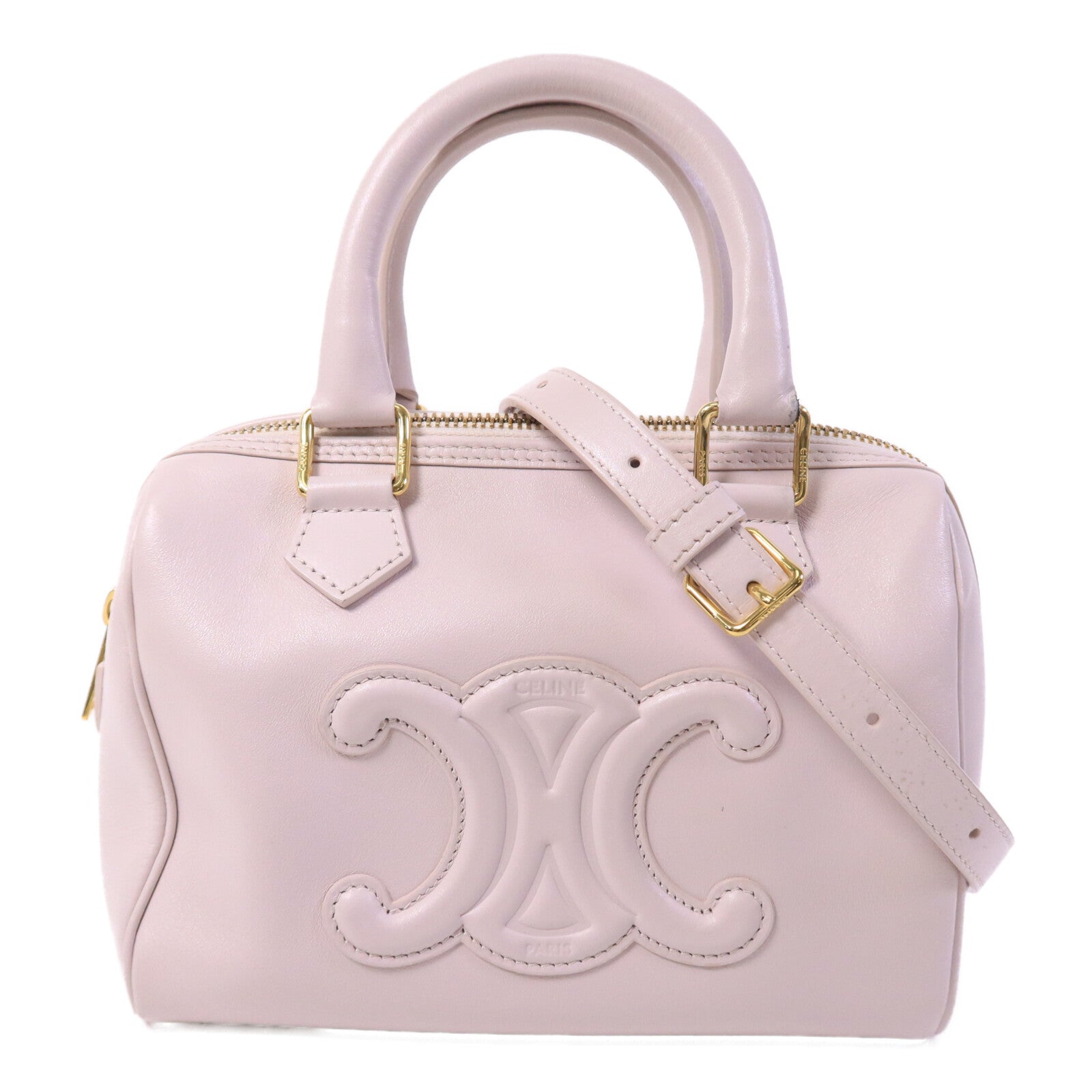 CELINE 牛皮皮革Small Boston Bag手挽肩背兩用袋