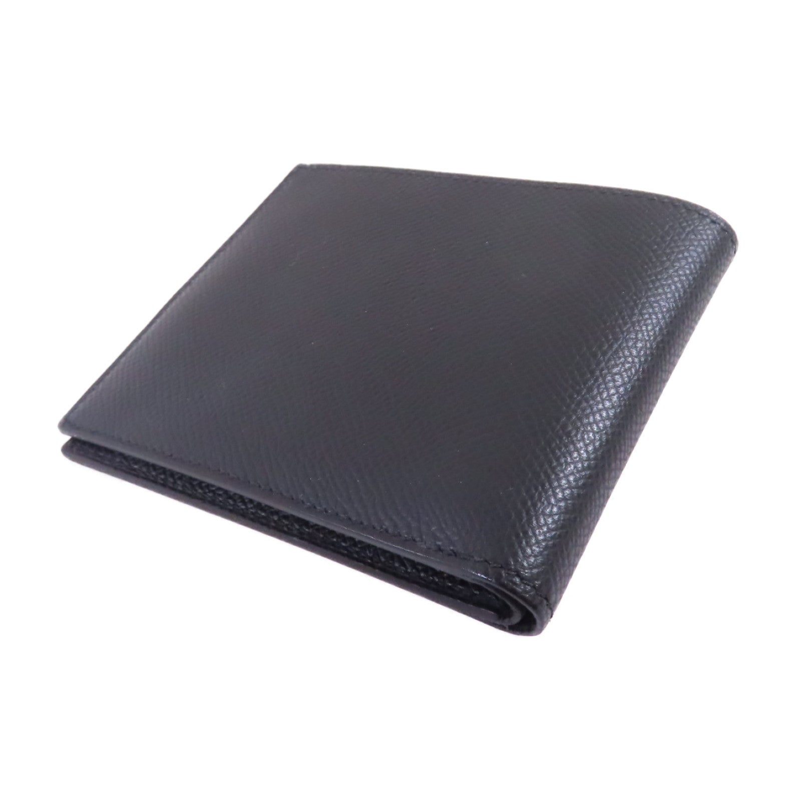 HERMES Epsom皮革Citizen Twill Compact Wallet短錢包Noir/黑色
