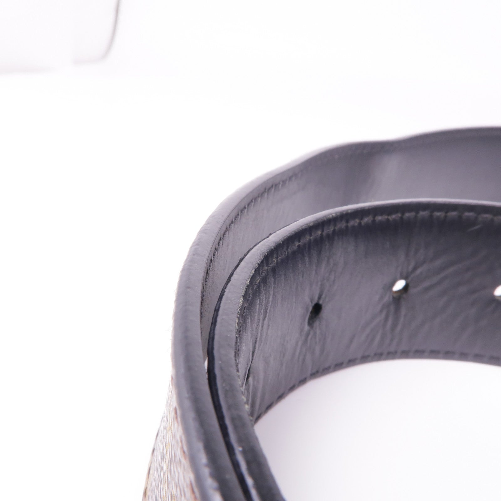 LOUIS VUITTON Monogram Belt 90cm銀扣皮帶