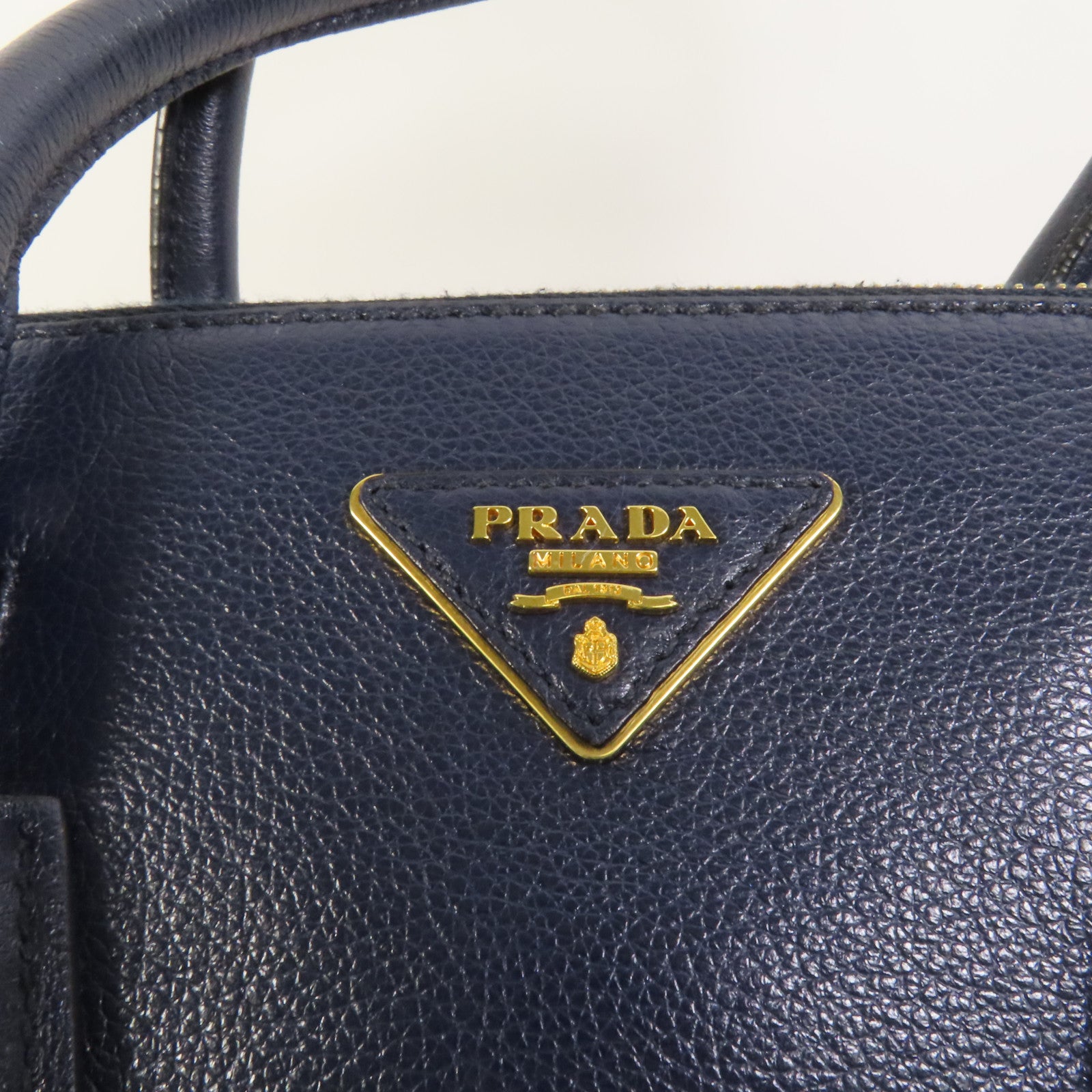 PRADA 牛皮皮革2way Shoulder Bag金扣手挽肩背兩用袋
