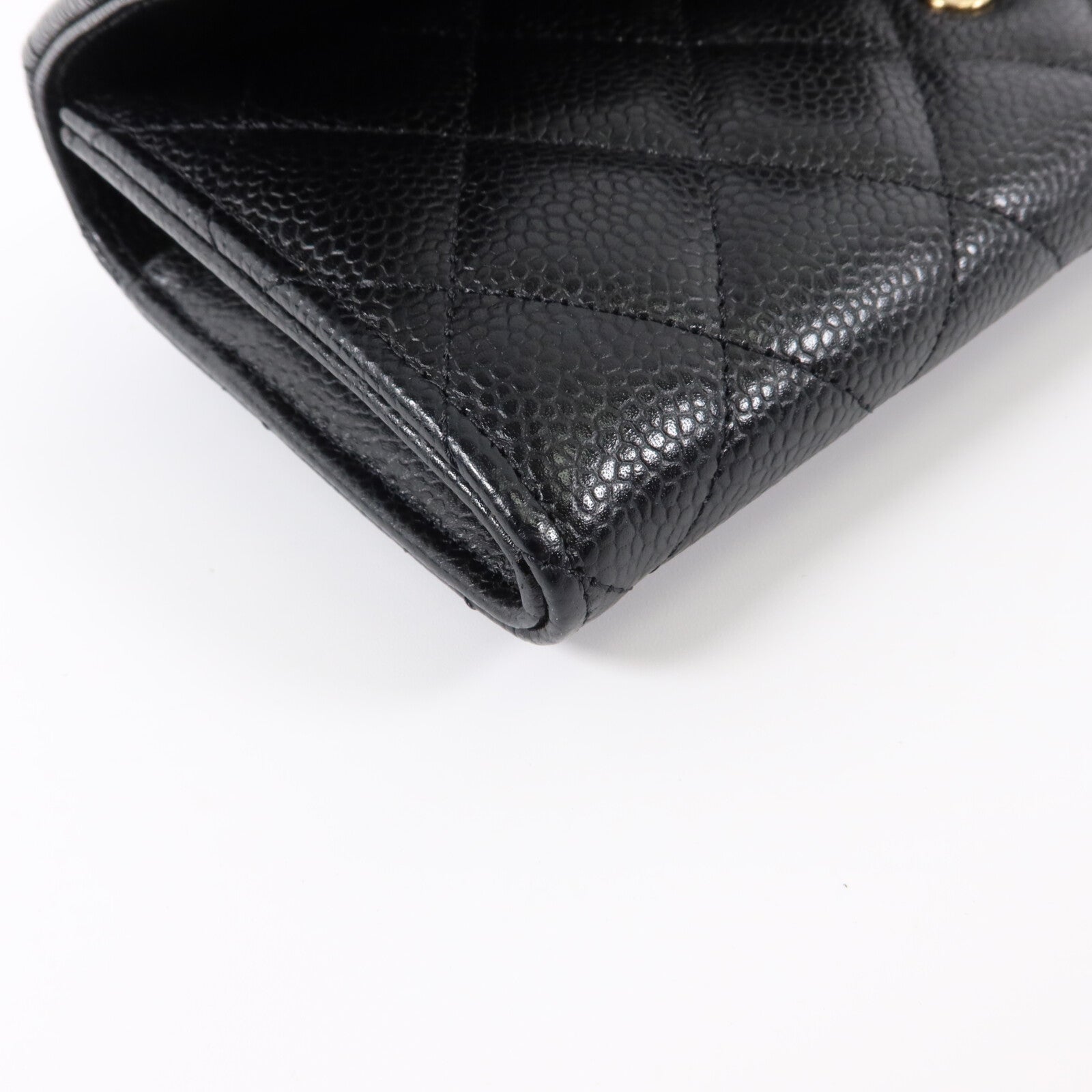 CHANEL 牛皮皮革Classic Flap Long Wallet金扣長錢包