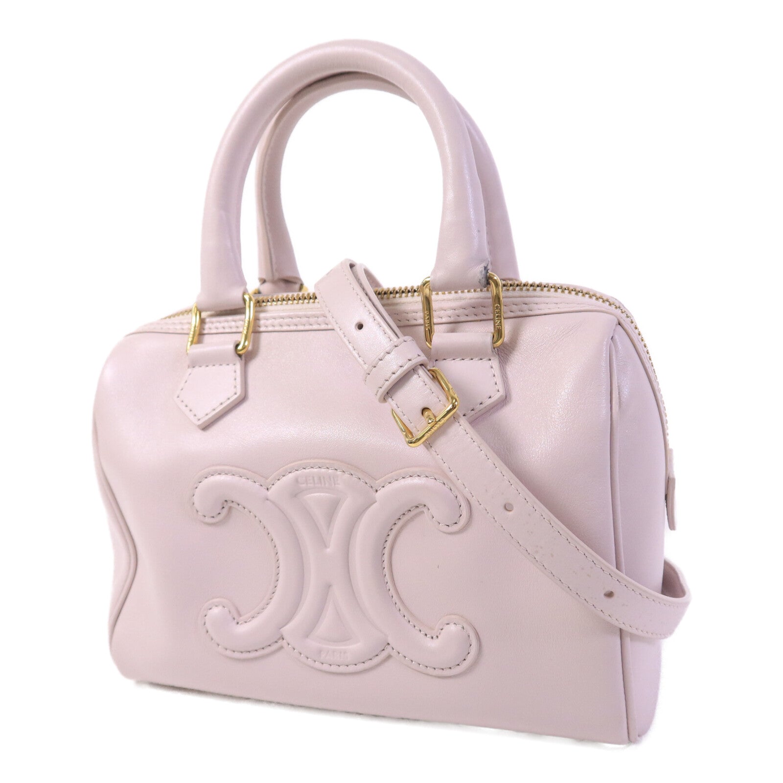 CELINE 牛皮皮革Small Boston Bag手挽肩背兩用袋