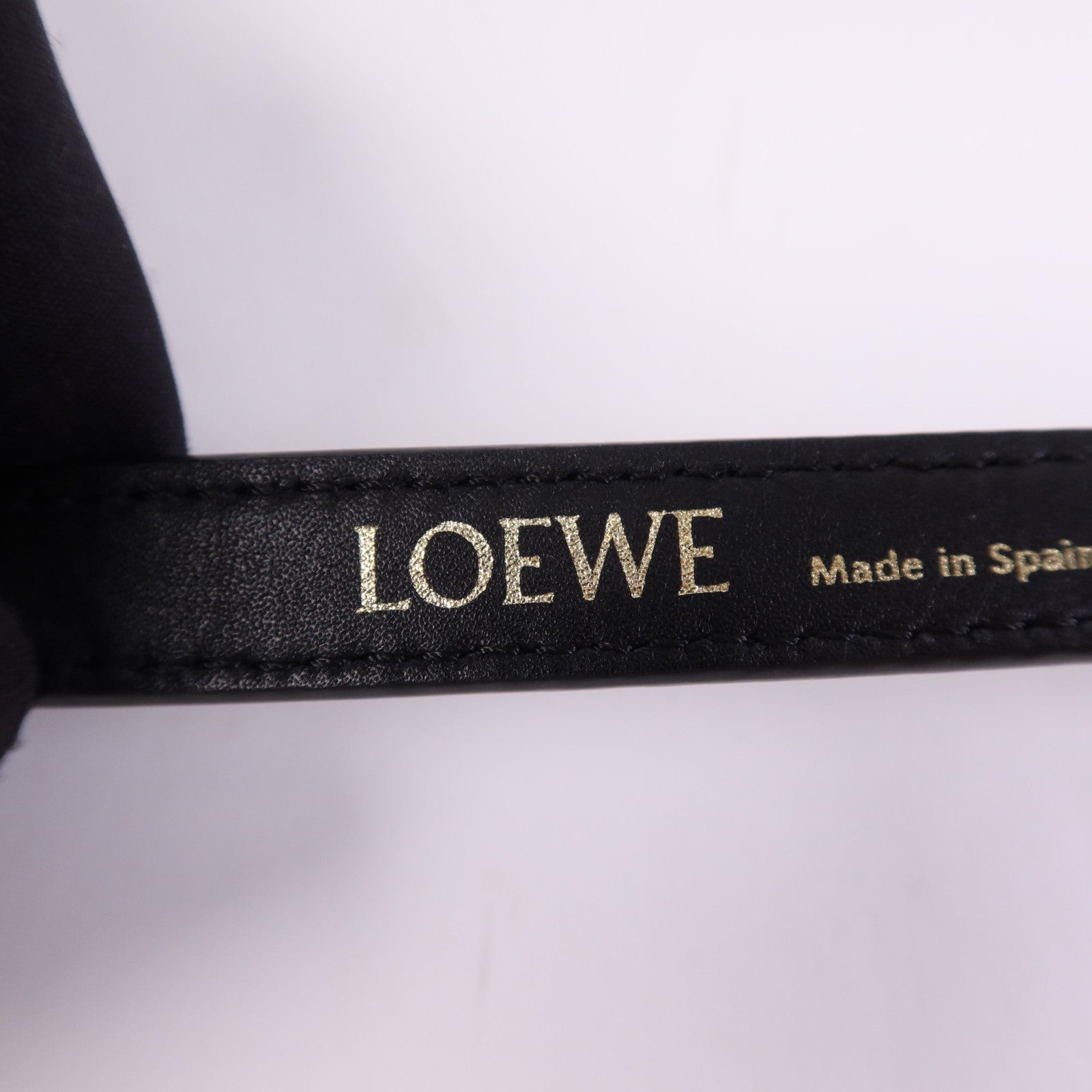 LOEWE 【激減優惠】蛇皮/牛皮皮革Heel Duo金扣肩背袋
