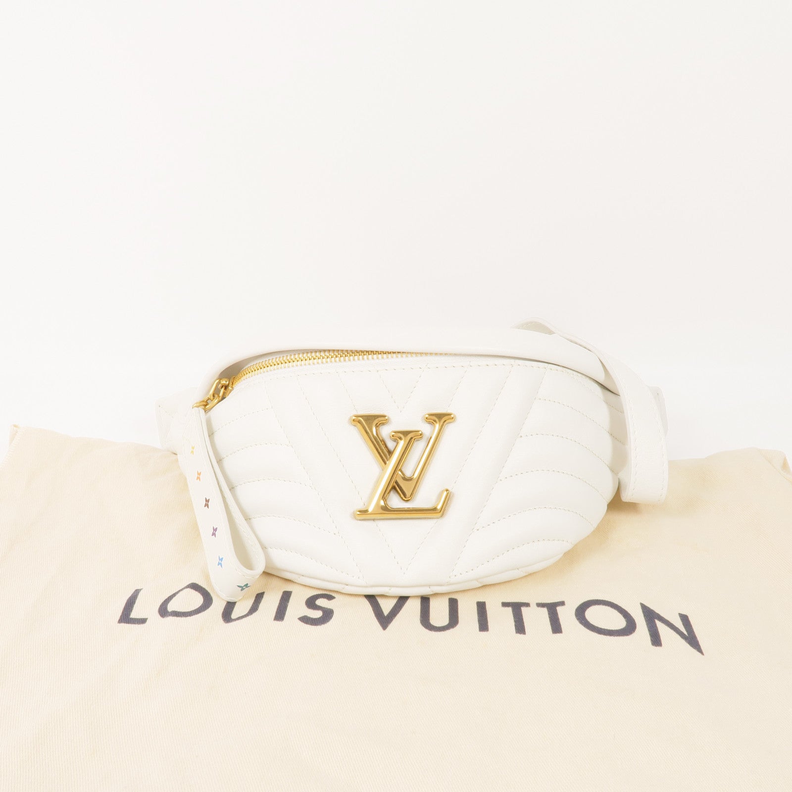 LOUIS VUITTON 牛皮皮革New Wave Bum Bag金扣腰包