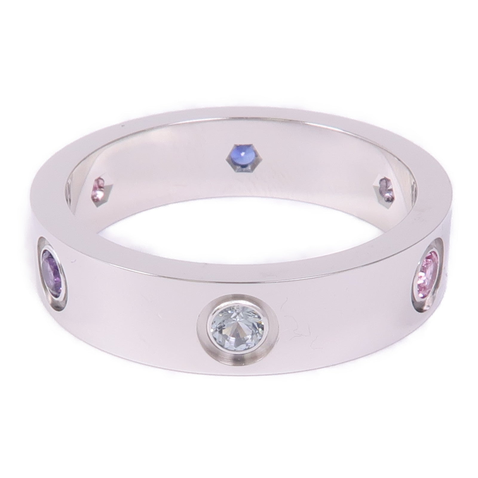 CARTIER 18K白金Love Ring戒指US#9.75/Cartier#62