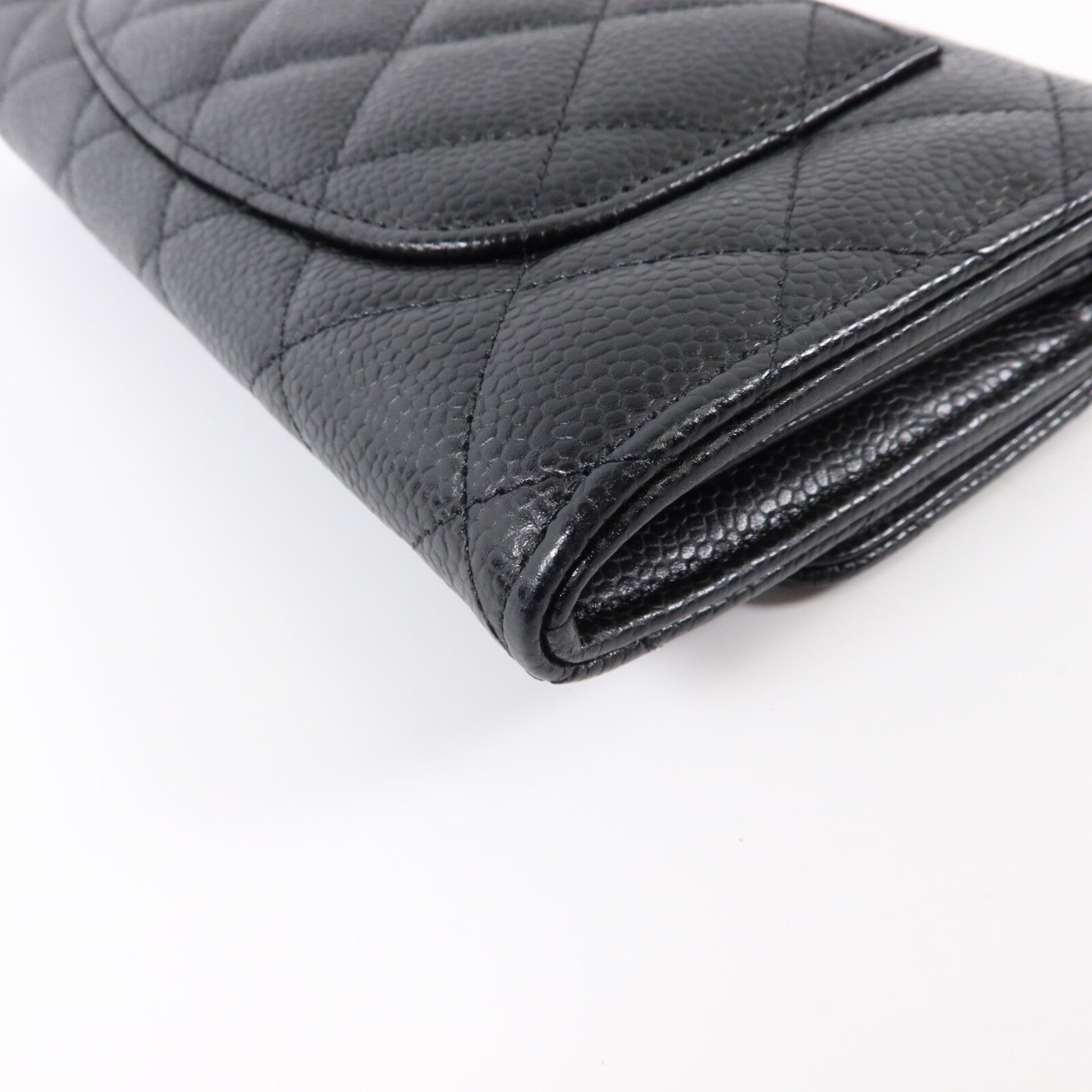 CHANEL 牛皮皮革Classic Flap Long Wallet金扣長錢包