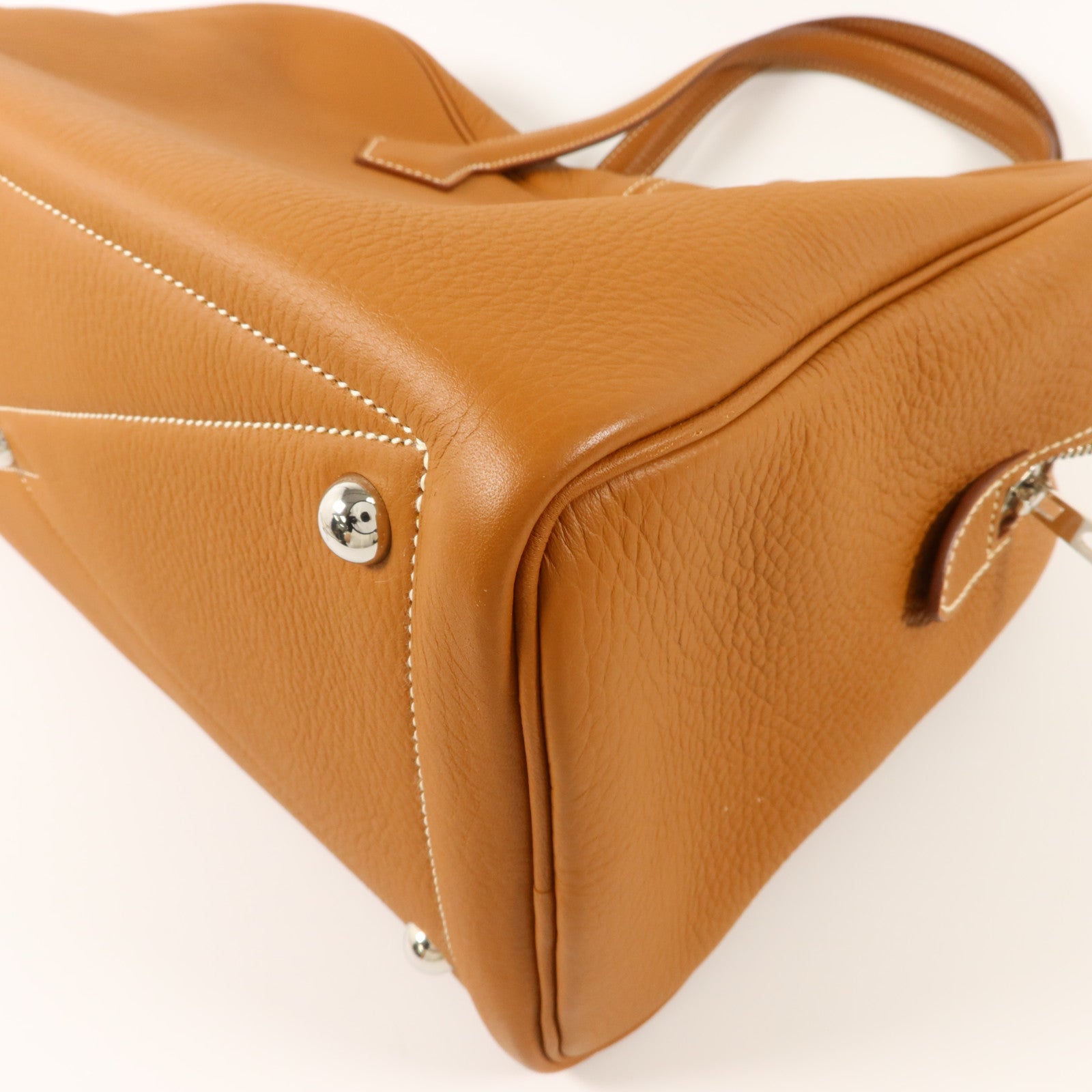 HERMES Clemence皮革Victoria 35肩背袋Gold