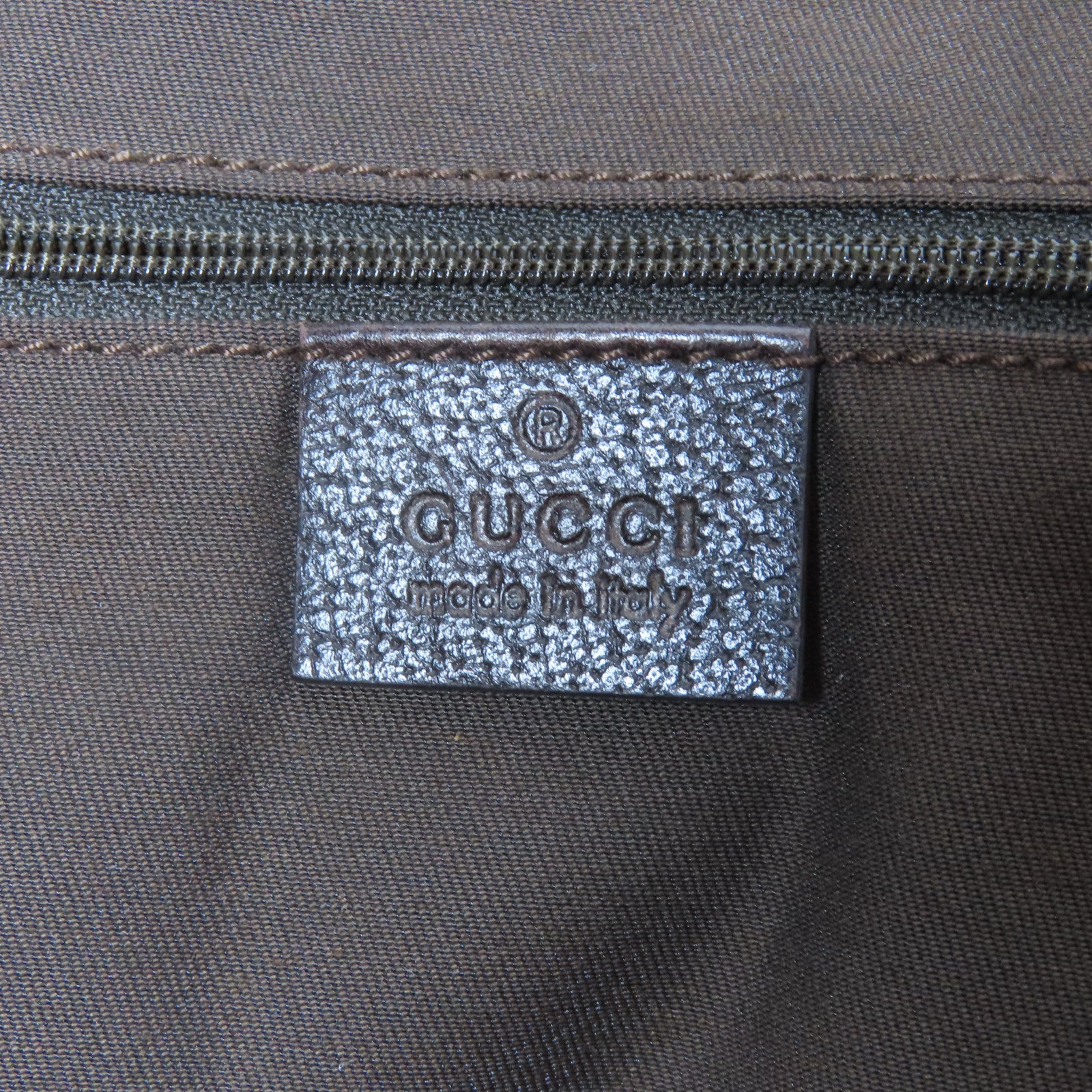 GUCCI 帆布Shoulder Bag金扣肩背袋啡色
