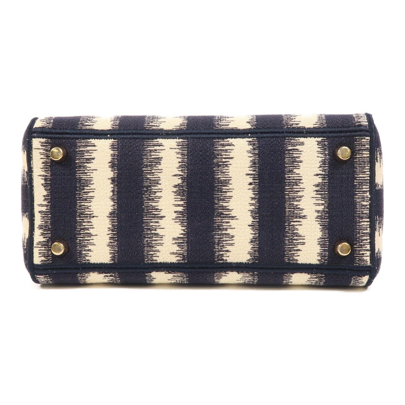 Dior 帆布Lady Dior D-Lite Medium金扣手挽肩背兩用袋