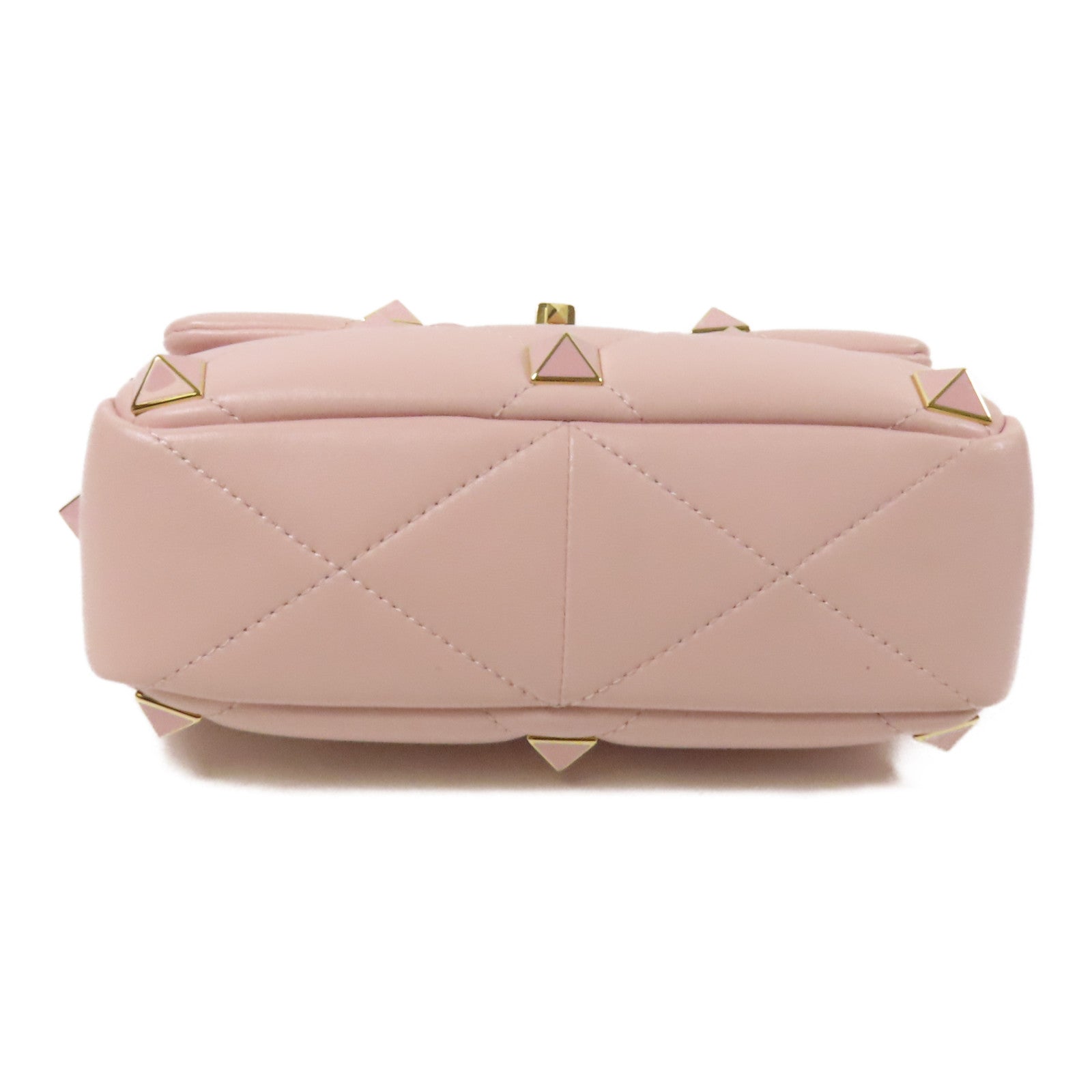 Valentino 【激減優惠】羊皮皮革Rockstud金扣手挽肩背兩用袋