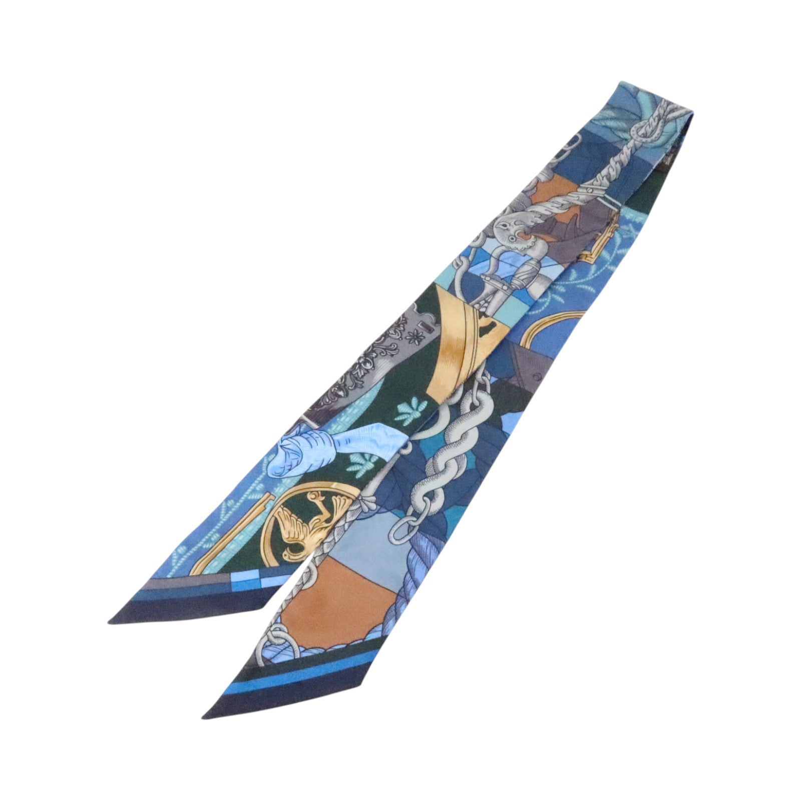 HERMES 絲質Twilly絲巾