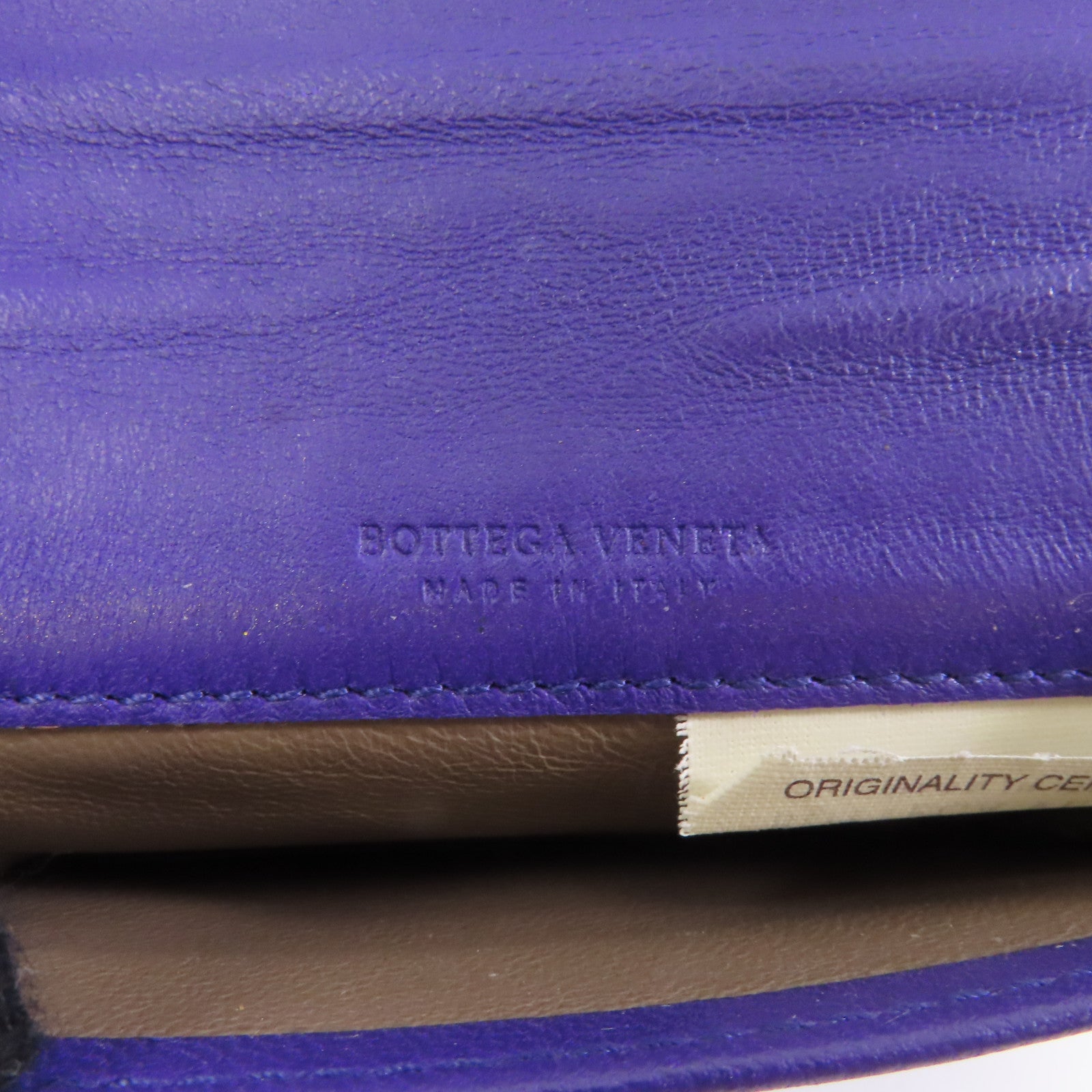BOTTEGA VENETA 【激減優惠】羊皮皮革/蛇皮皮革Card Case卡片套紫色