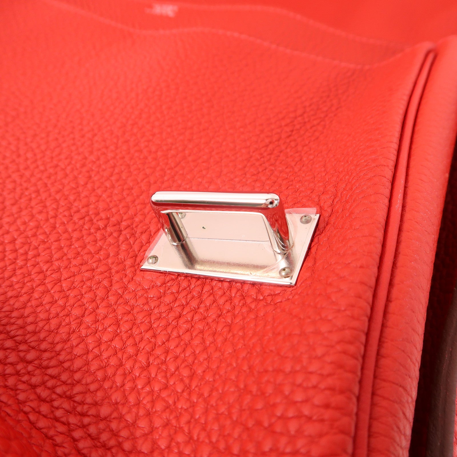 HERMES Clemence皮革Steve 35 Messenger Bag銀扣肩背袋