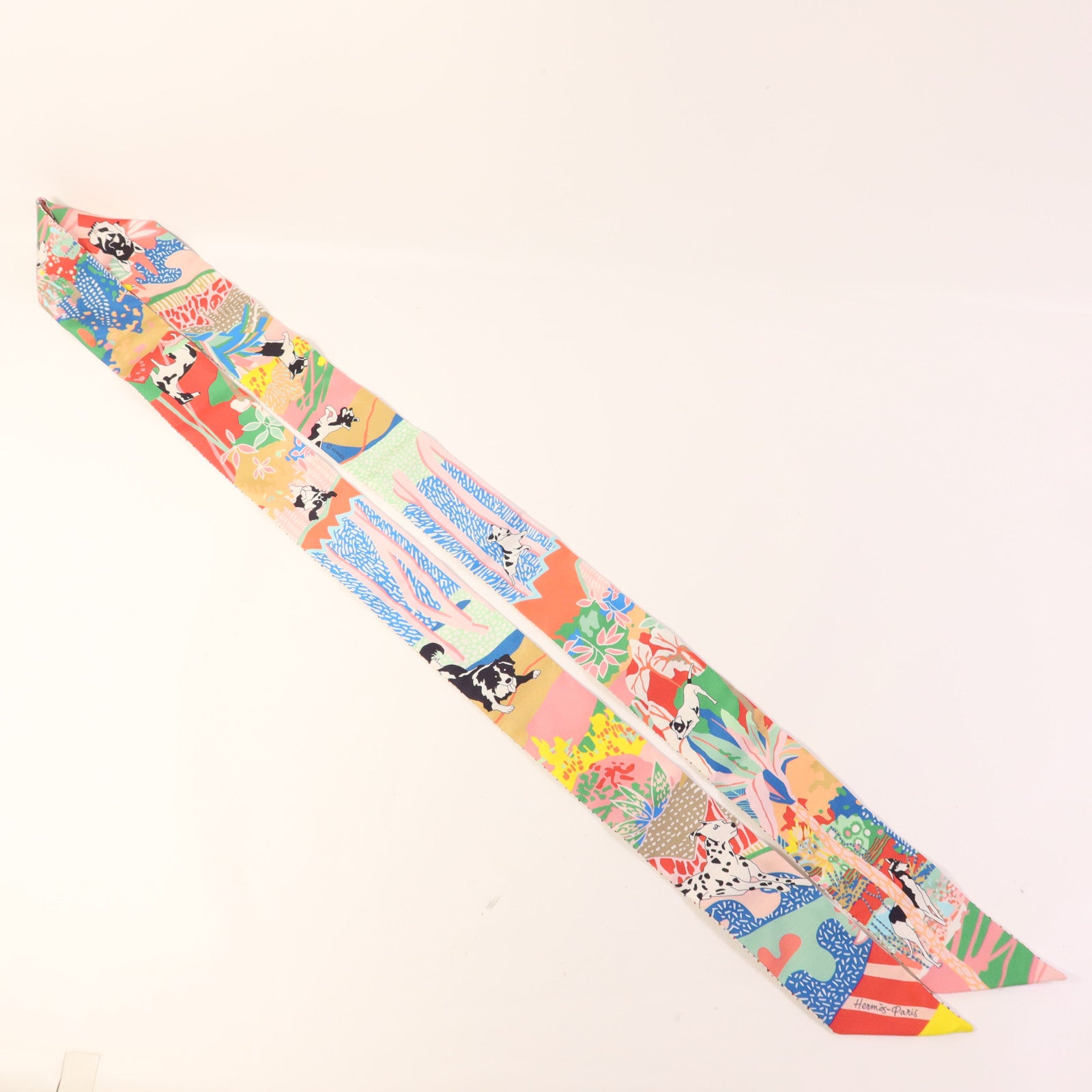 HERMES 絲質Twilly絲巾