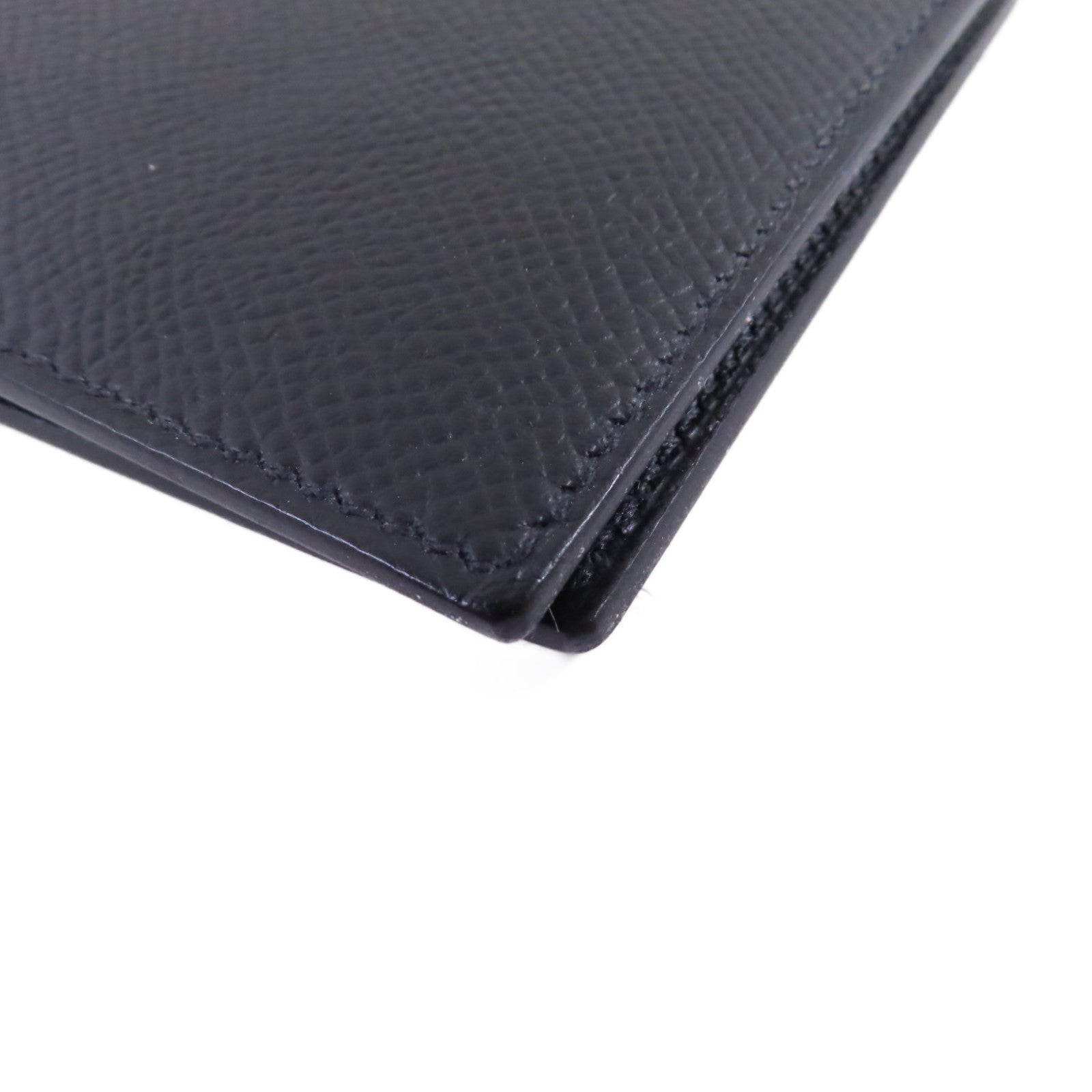 HERMES Epsom皮革Citizen Twill Compact Wallet短錢包Noir/黑色