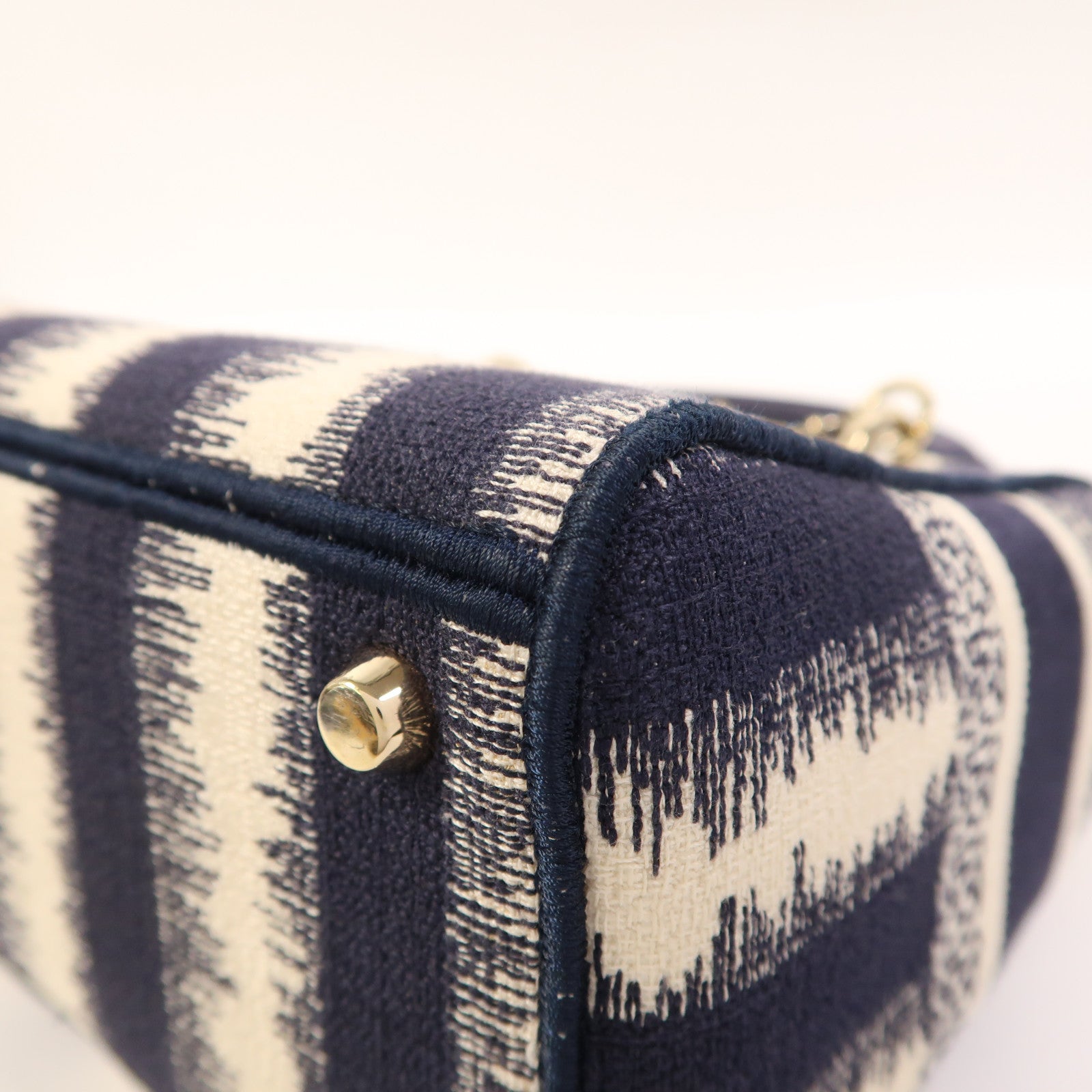 Dior 帆布Lady Dior D-Lite Medium金扣手挽肩背兩用袋