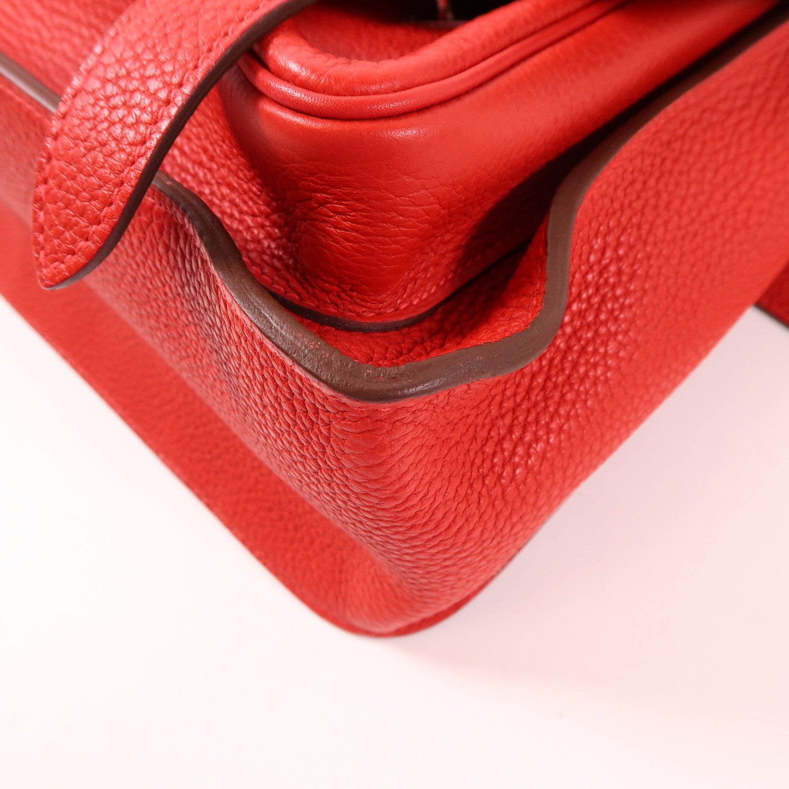 HERMES Clemence皮革Steve 35 Messenger Bag銀扣肩背袋