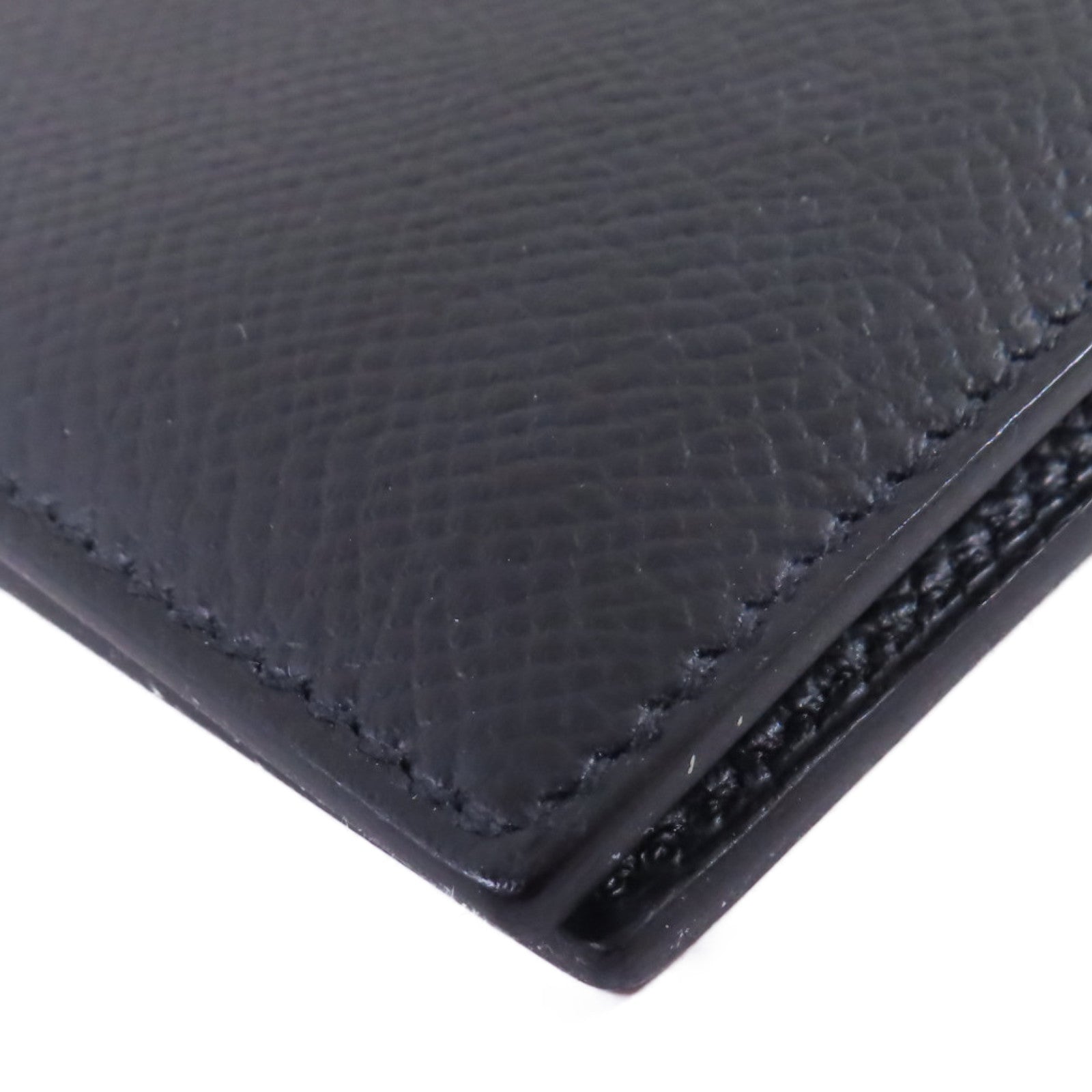 HERMES Epsom皮革Citizen Twill Compact Wallet短錢包Noir/黑色
