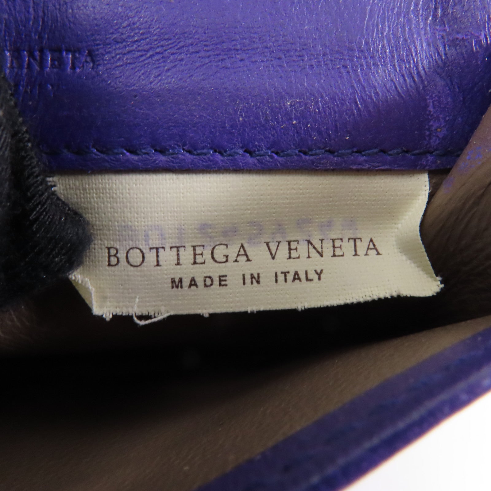 BOTTEGA VENETA 【激減優惠】羊皮皮革/蛇皮皮革Card Case卡片套紫色