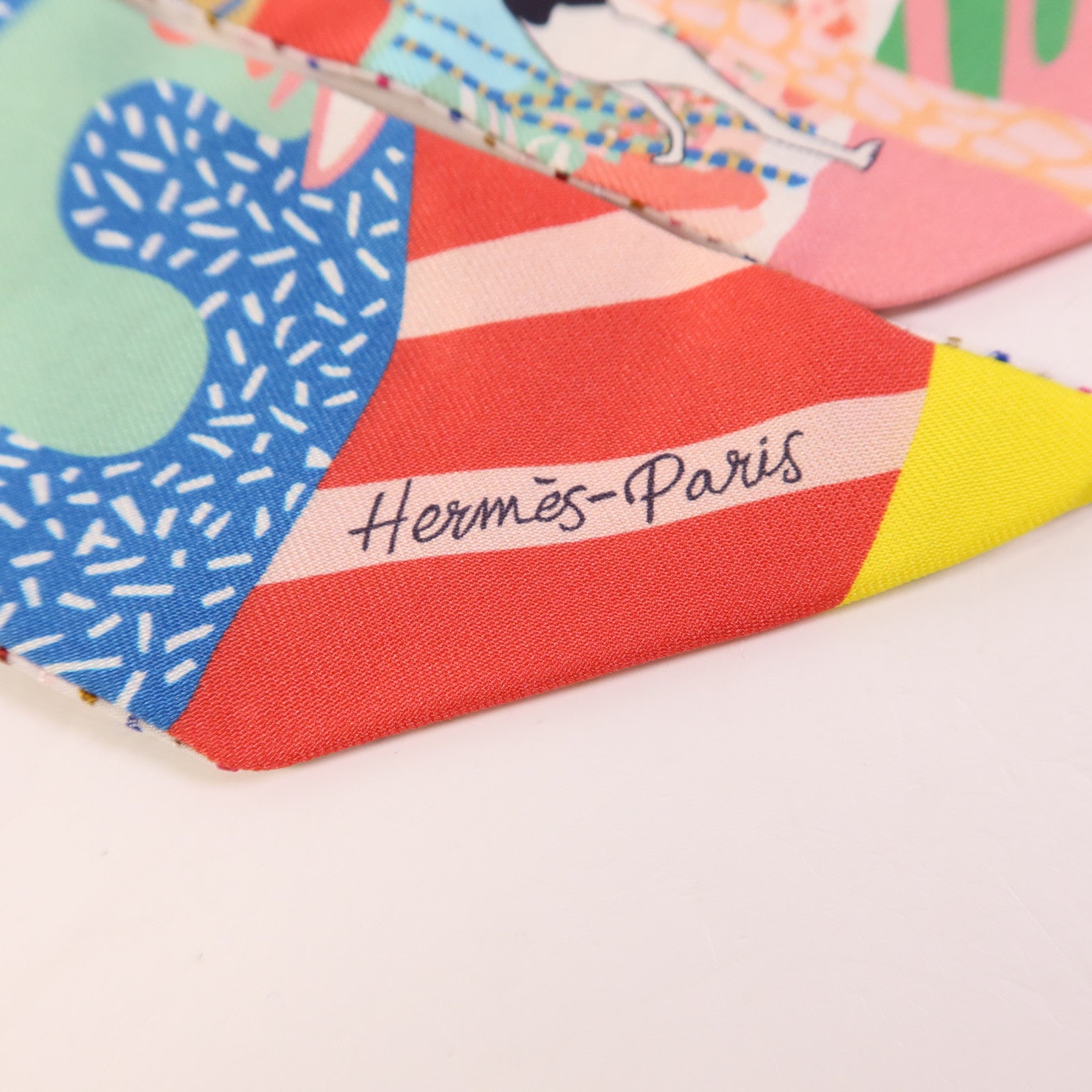 HERMES 絲質Twilly絲巾