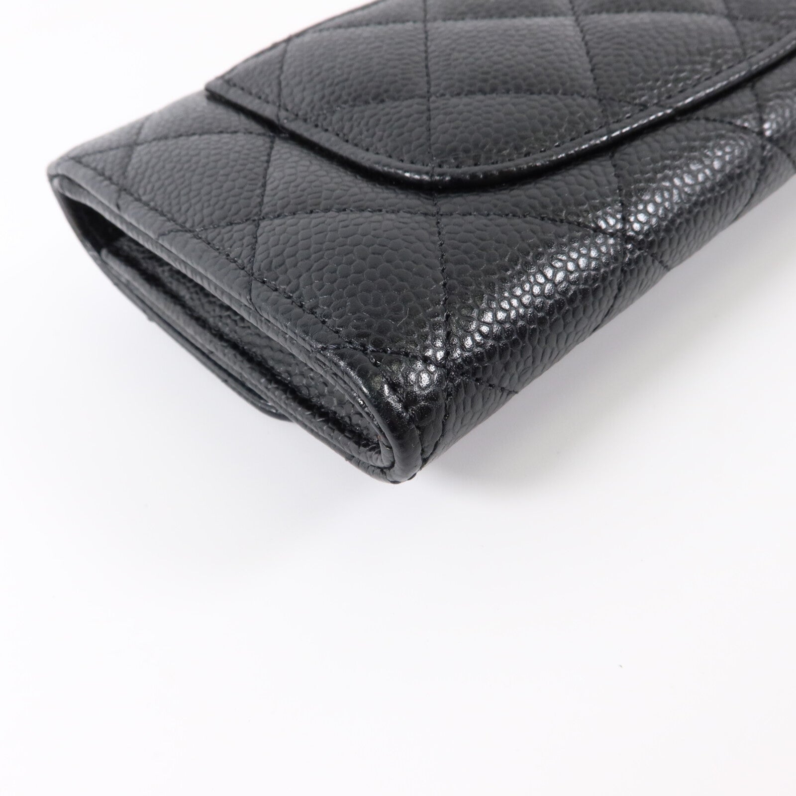CHANEL 牛皮皮革Classic Flap Long Wallet金扣長錢包