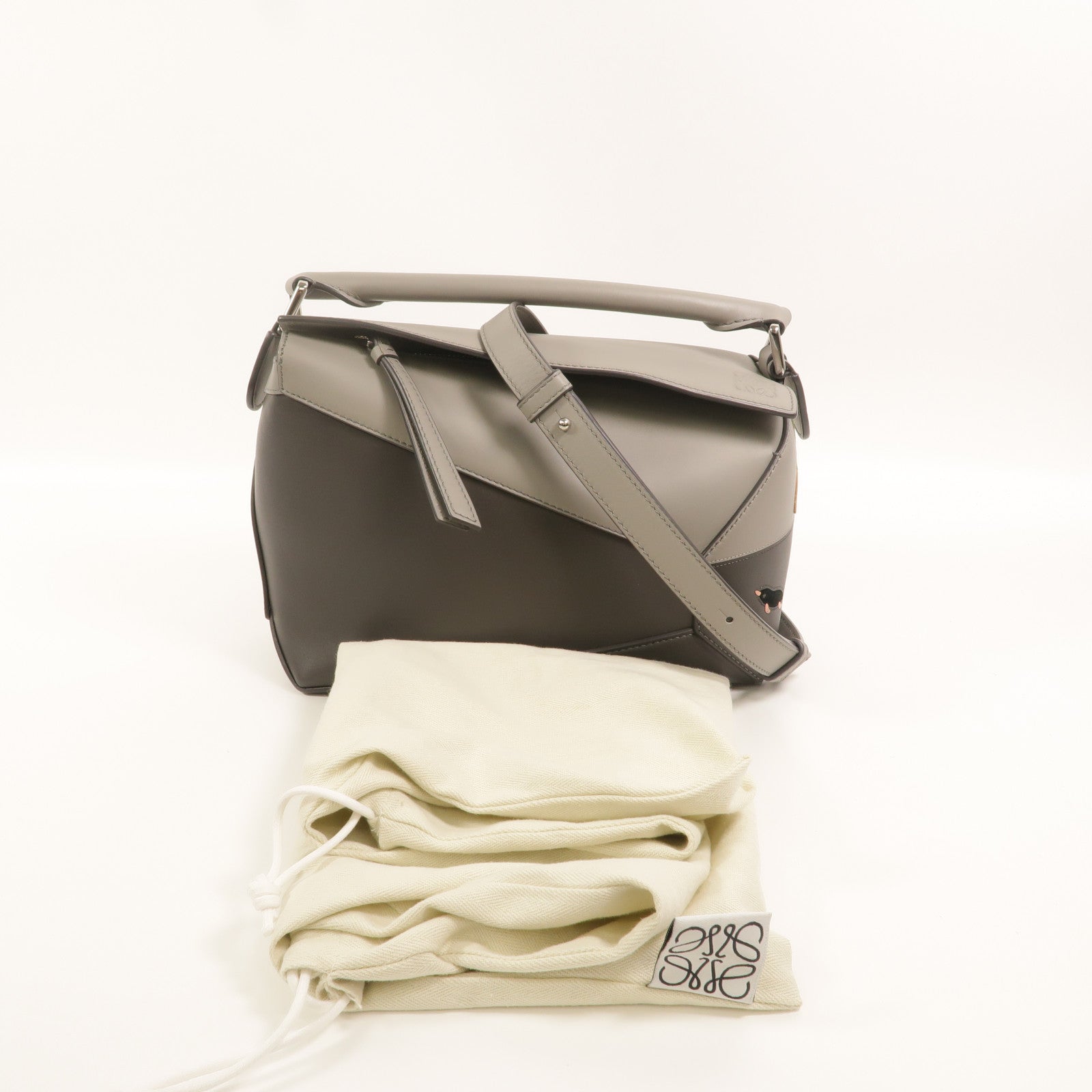 LOEWE 牛皮皮革Suna Fujita Puzzle Small Edge手挽肩背兩用袋