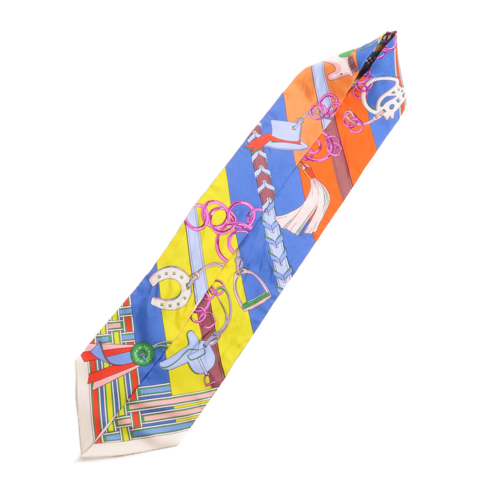 HERMES Twilly Scarf Scarves Silk Multicolor