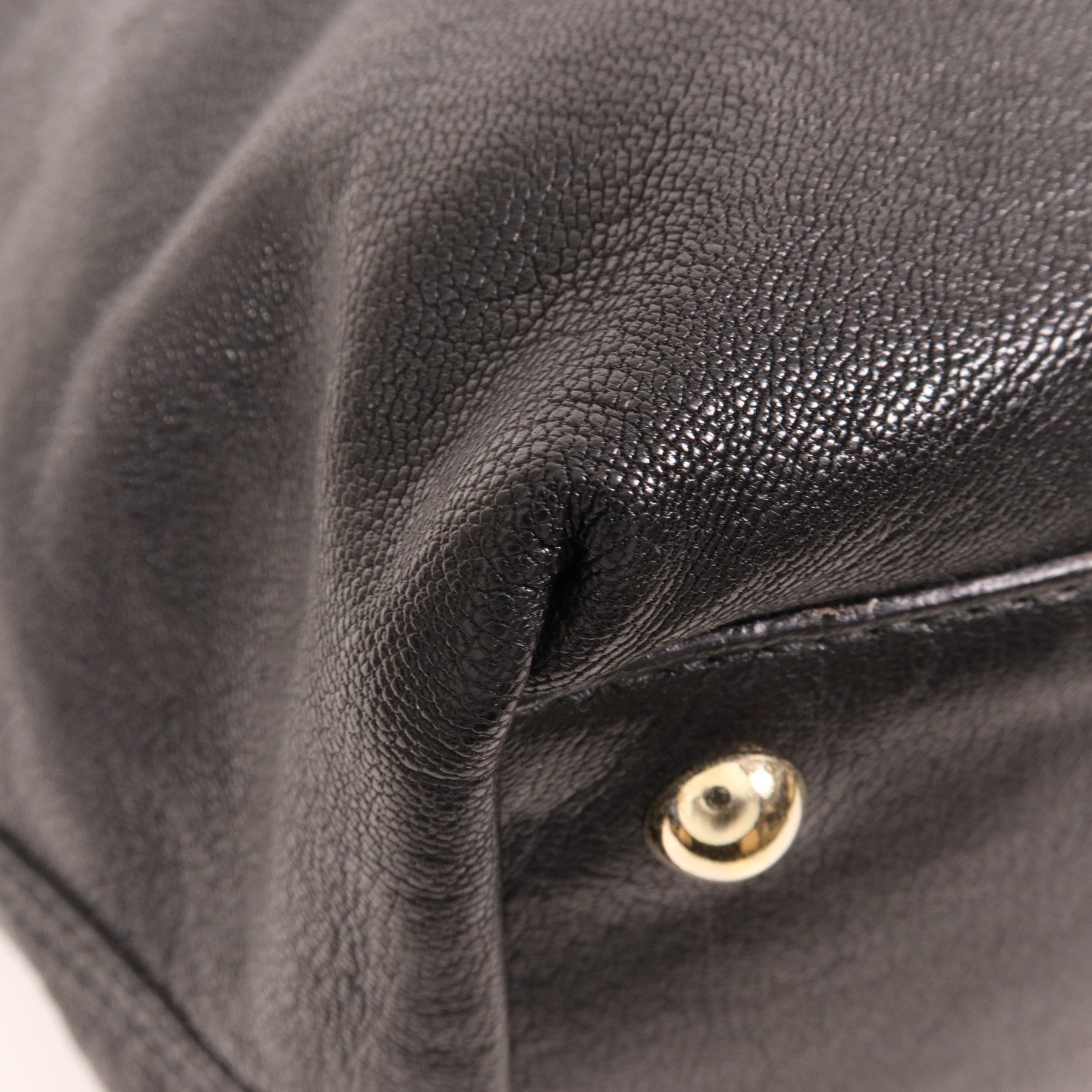 SAINT LAURENT 牛皮皮革Tote Bag金扣肩背袋