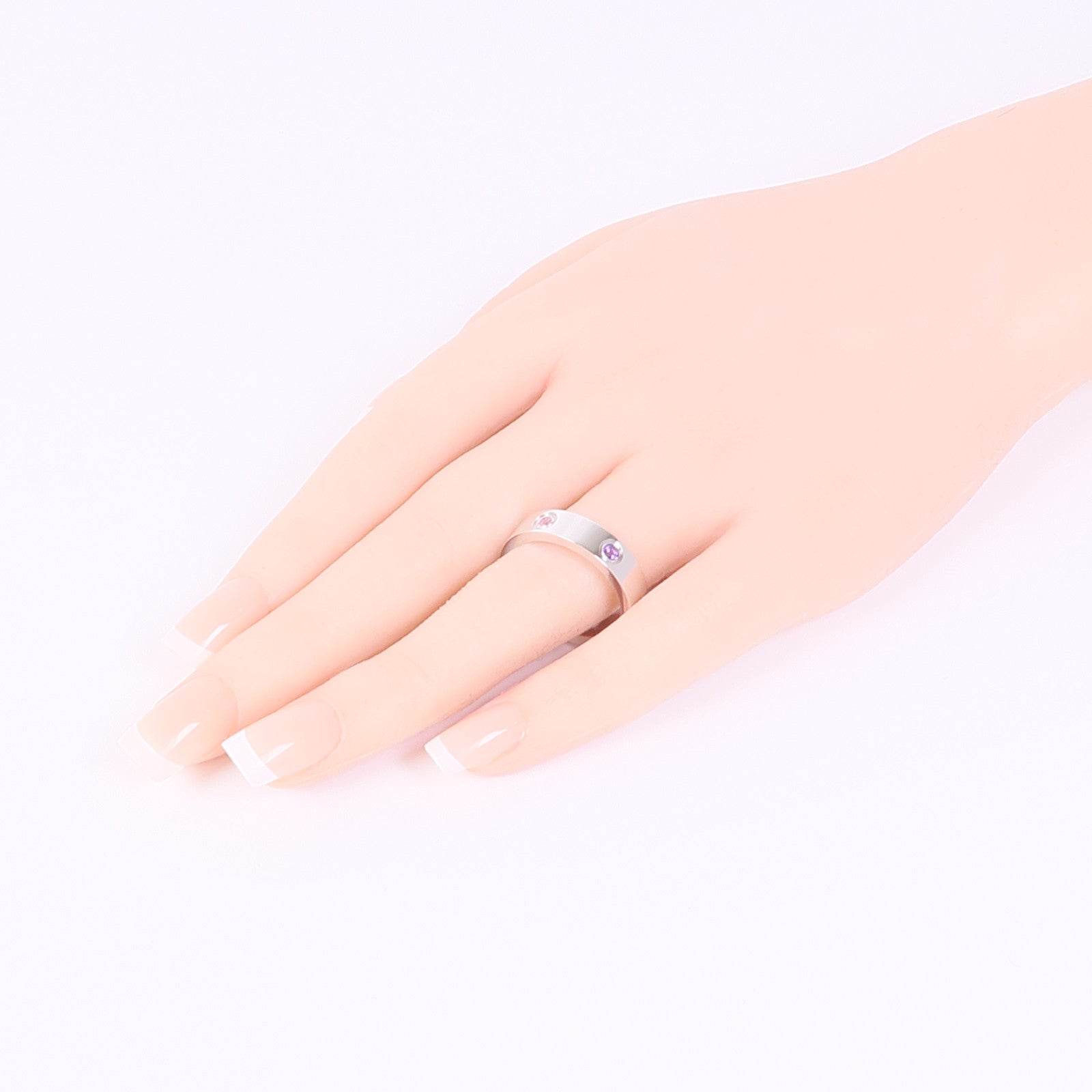 CARTIER 18K白金Love Ring戒指US#9.75/Cartier#62
