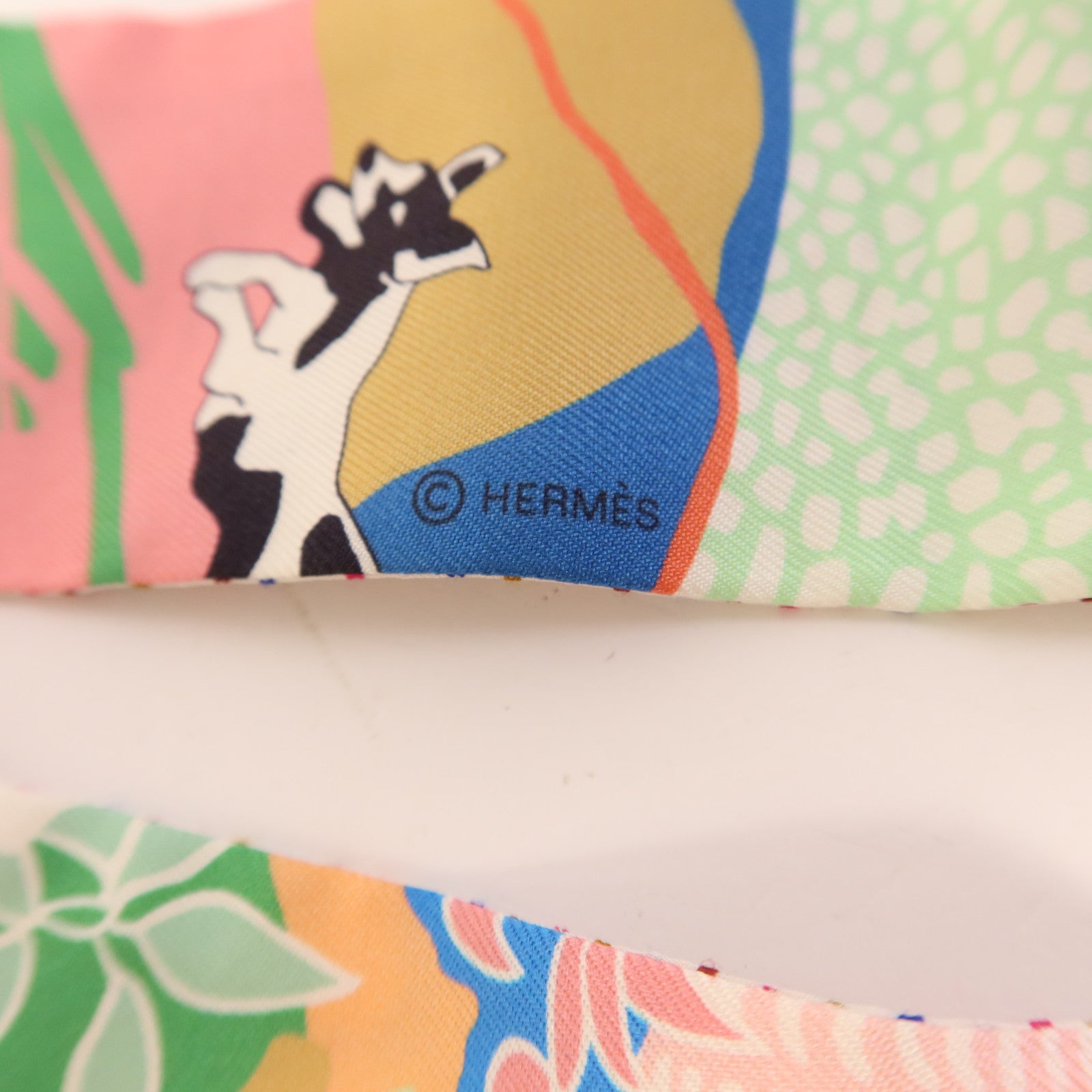 HERMES 絲質Twilly絲巾