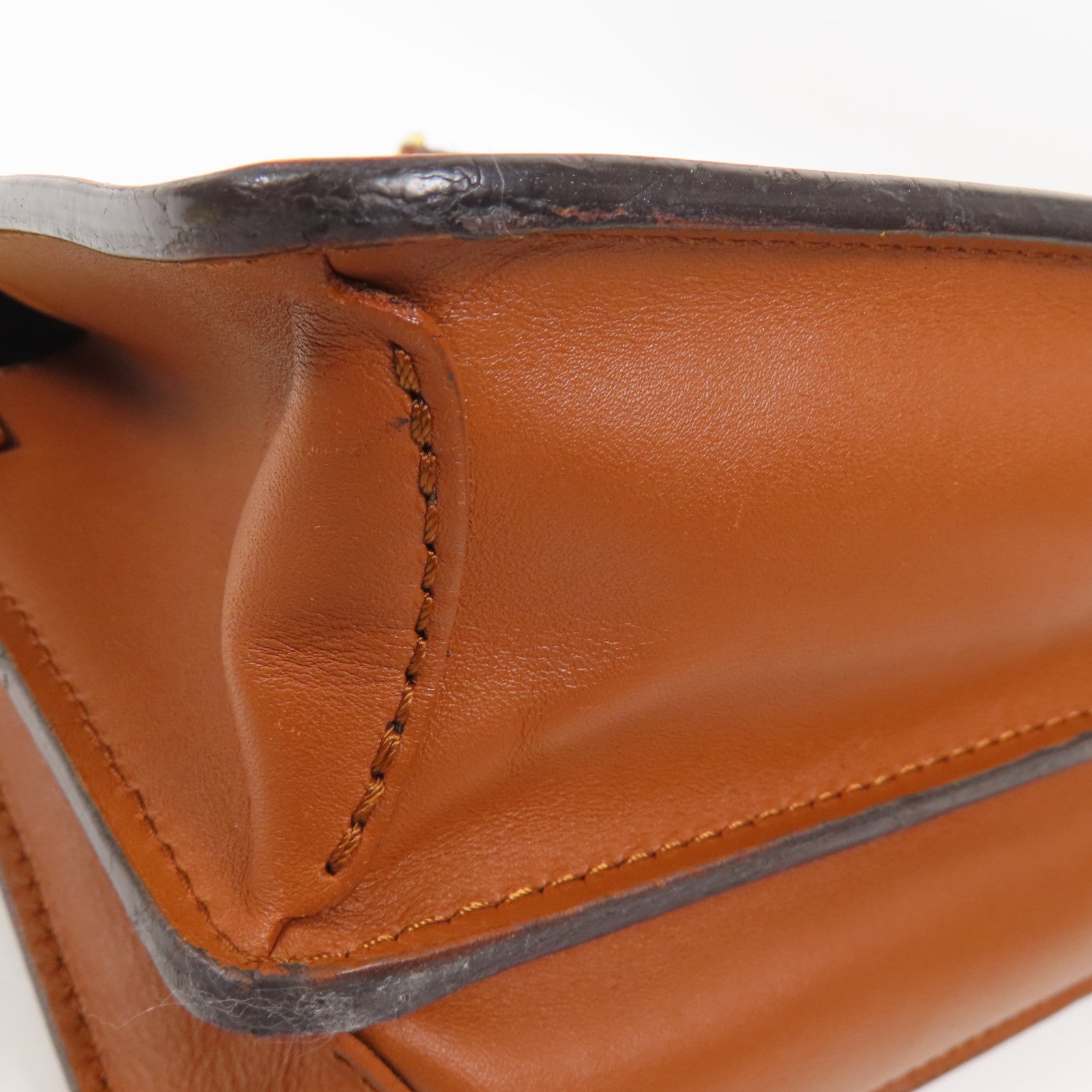 LOUIS VUITTON Monogram Reverse Mini Dauphine肩背袋棕色