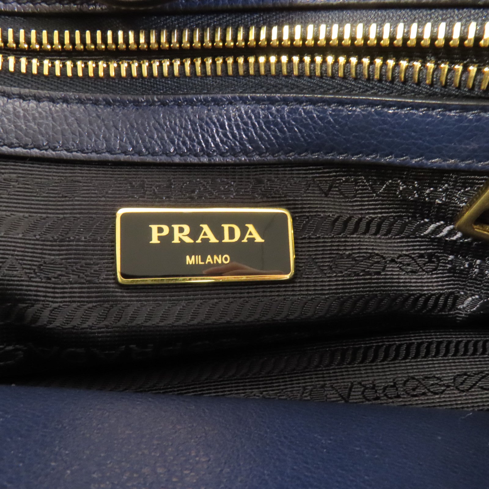 PRADA 牛皮皮革2way Shoulder Bag金扣手挽肩背兩用袋