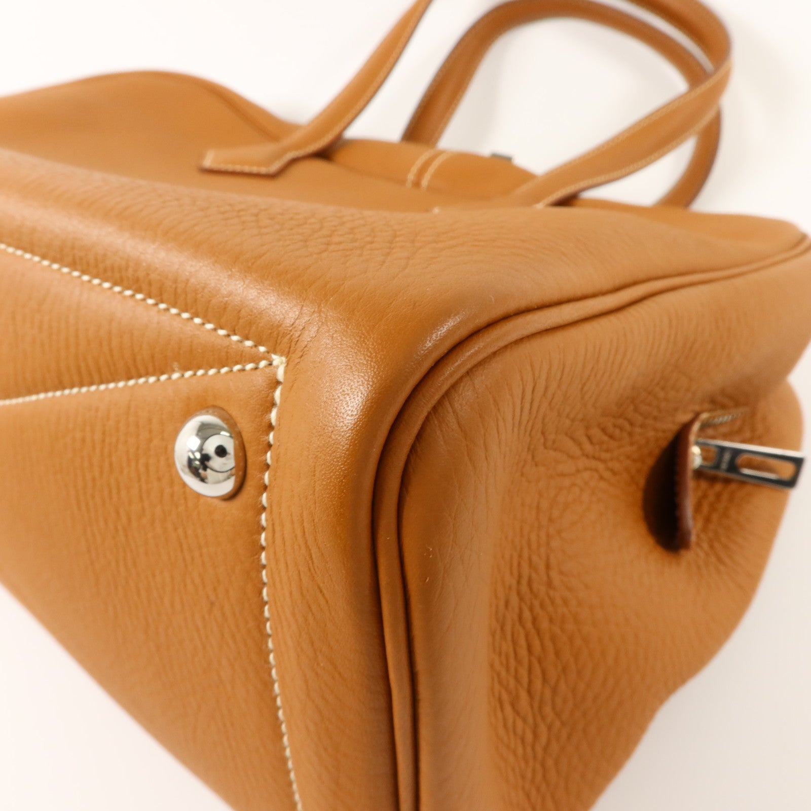 HERMES Clemence皮革Victoria 35肩背袋Gold