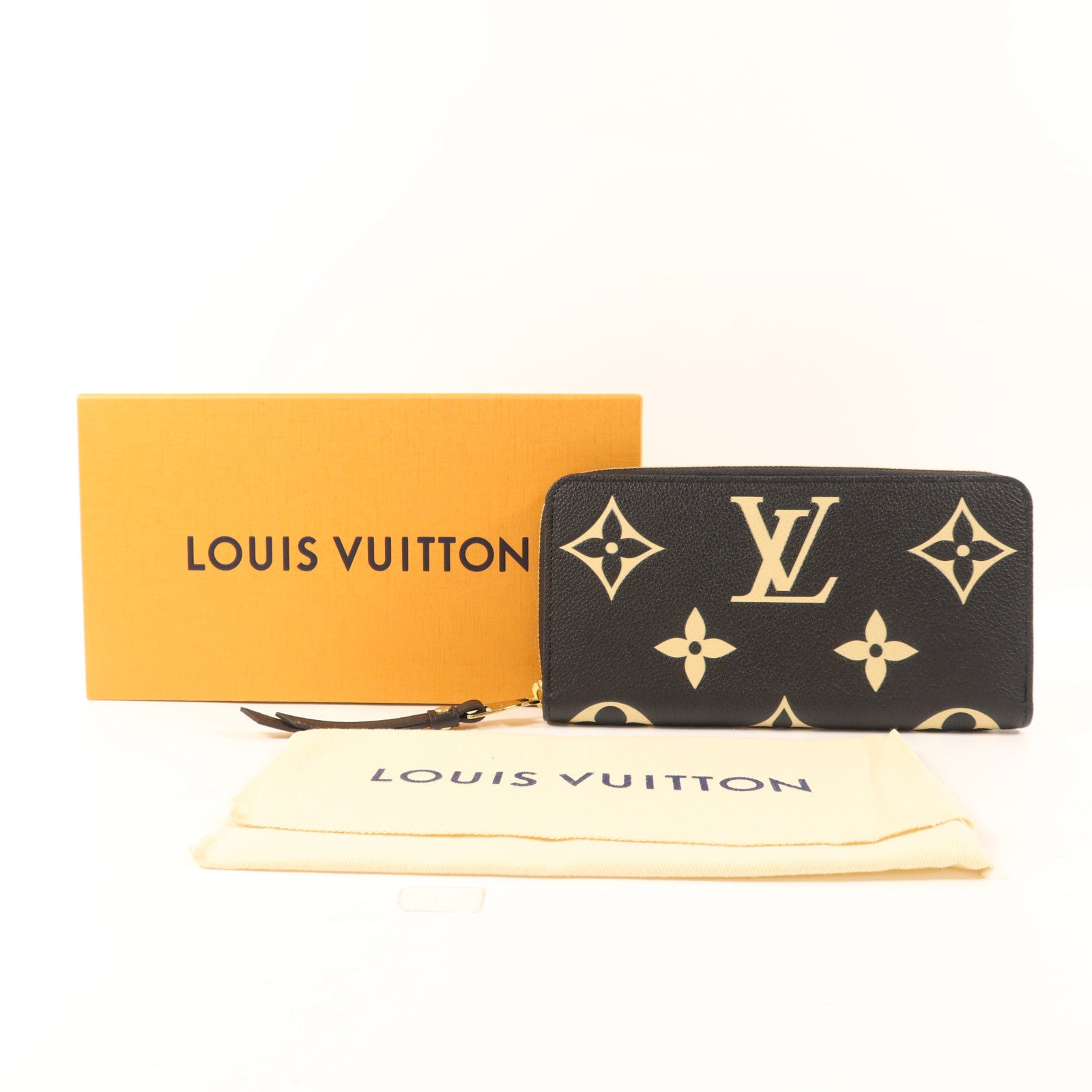 LOUIS VUITTON Monogram Empreinte Zipper Long Wallet金扣長錢包