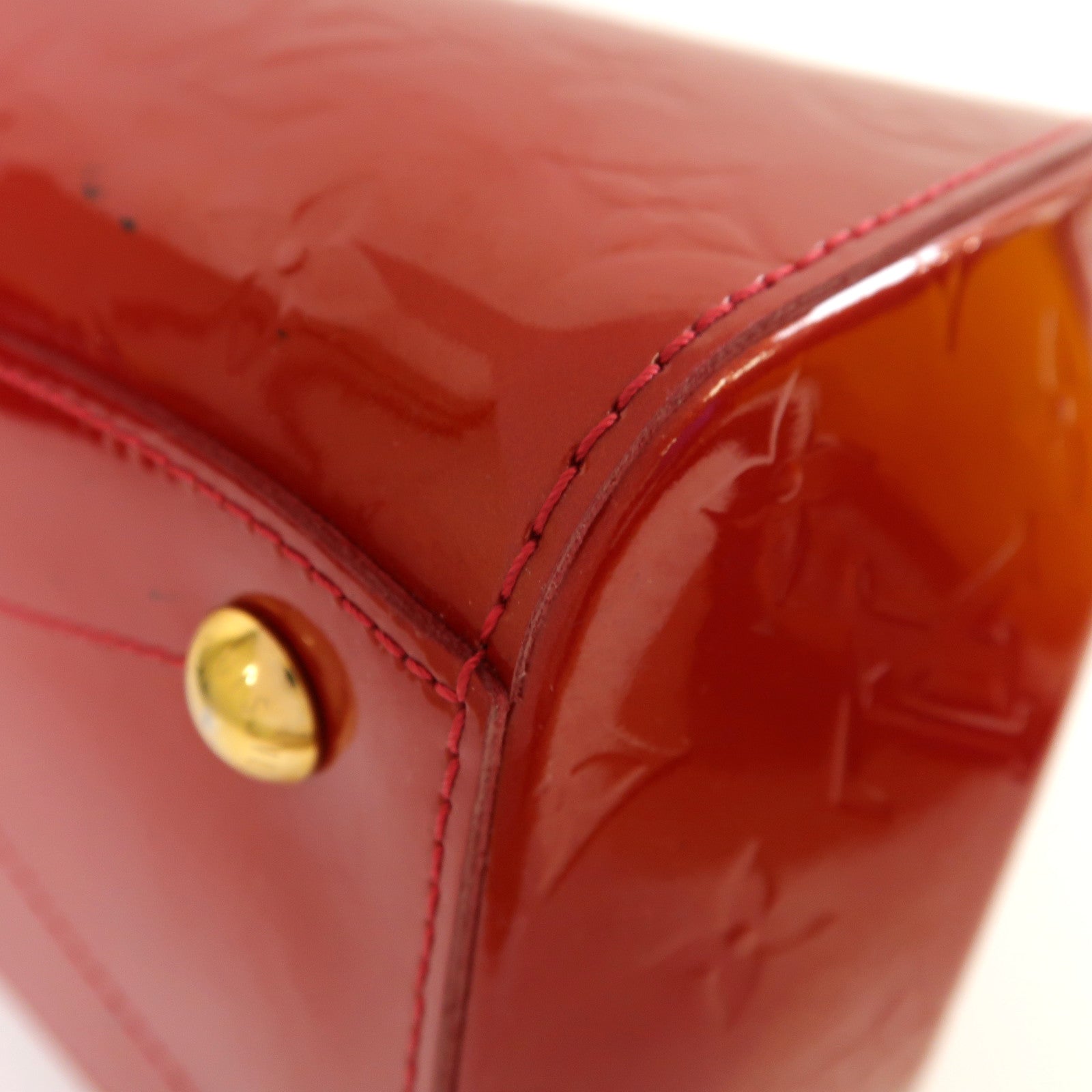 LOUIS VUITTON **【激減優惠】Monogram Vernis Montana金扣手挽袋紅色