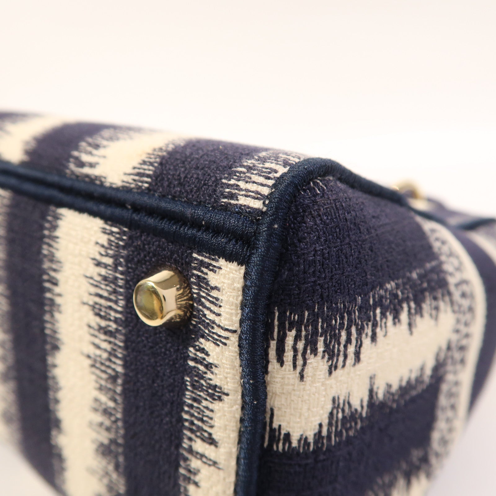 Dior 帆布Lady Dior D-Lite Medium金扣手挽肩背兩用袋