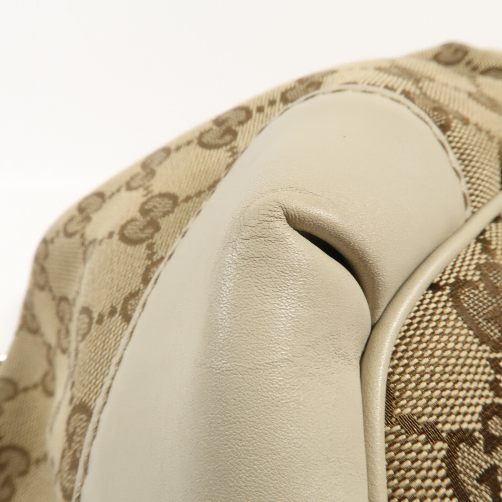 GUCCI 帆布Shoulder Bag金扣手挽肩背兩用袋